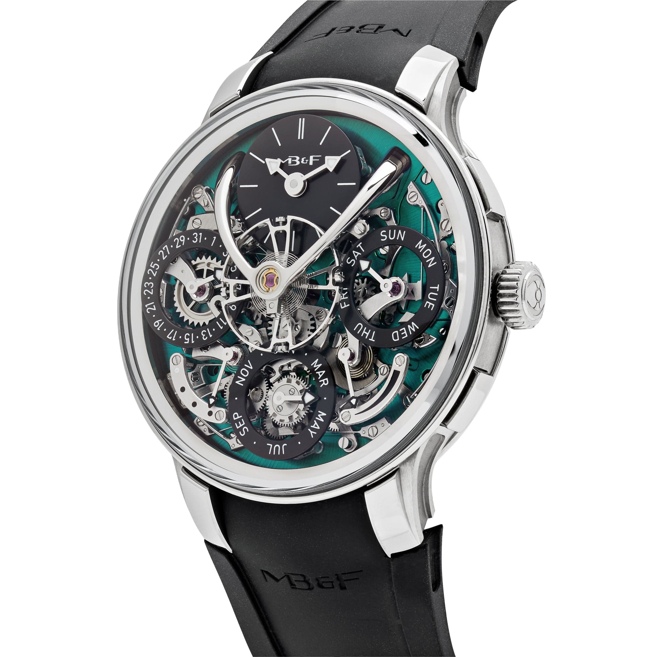 MB&F Legacy Machine Perpetual EVO 07.T.GU Titanium Green Dial (2023)