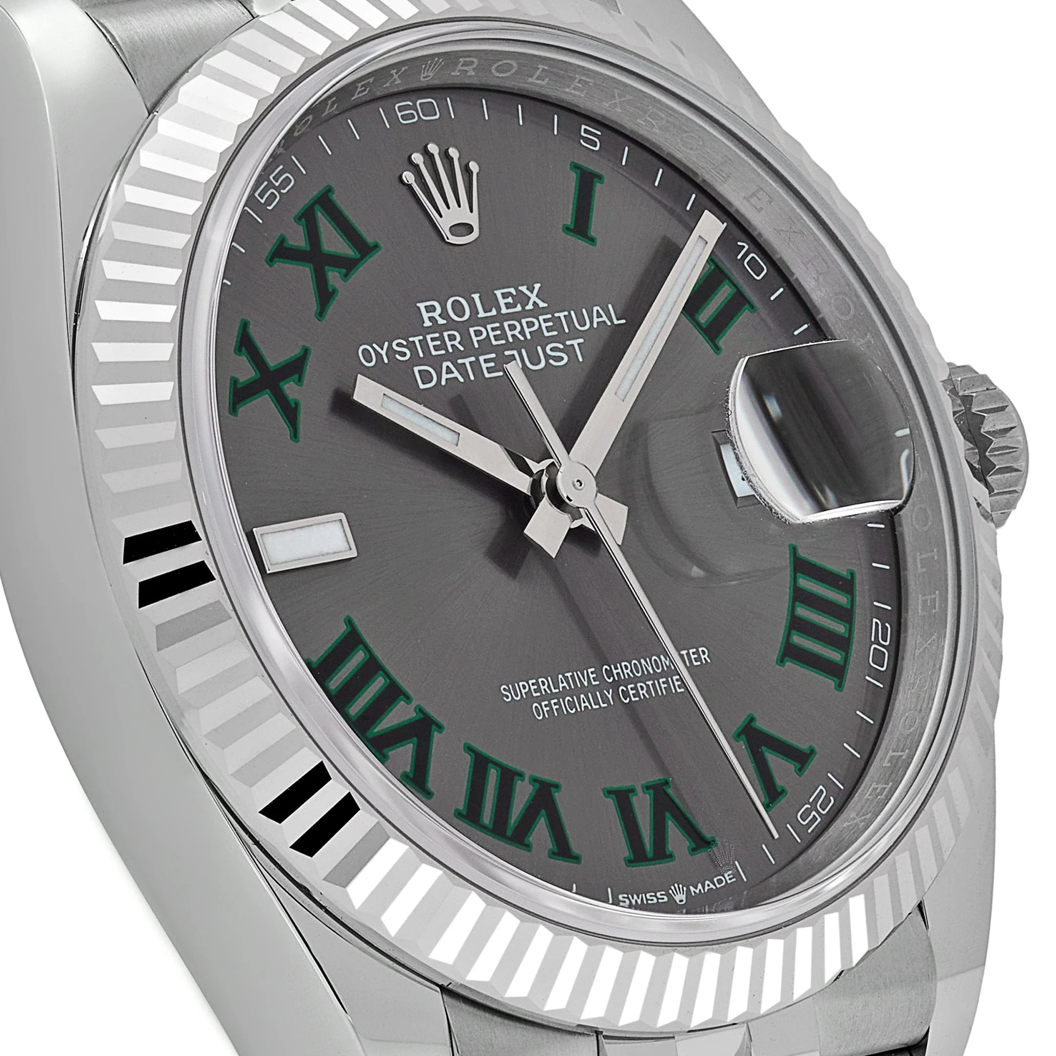 Rolex Datejust 36 126234 Stainless Steel Slate 'Wimbledon' Dial Jubilee (2025)