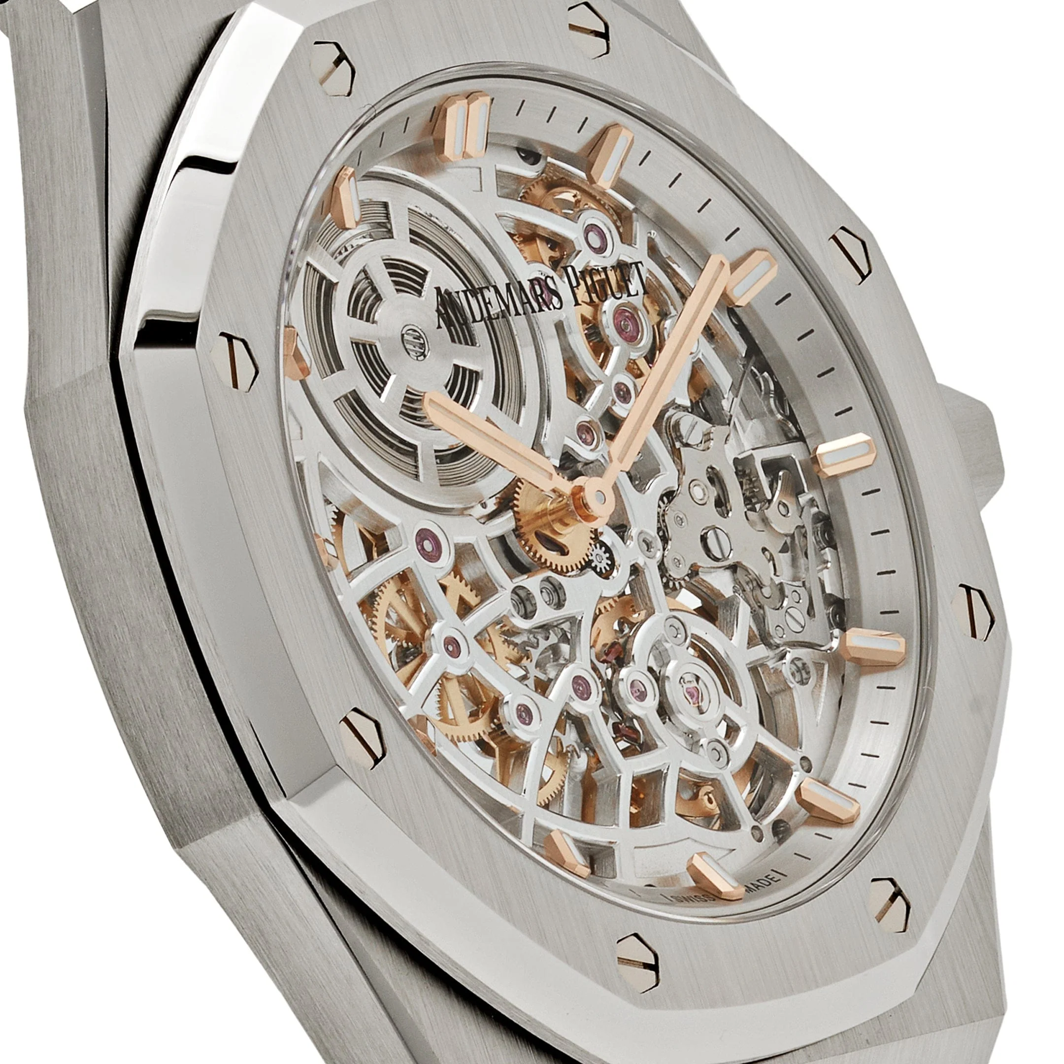 Audemars Piguet Royal Oak 16204ST.OO.1240ST.01 'Jumbo Extra-Thin' 50th Anniversary Stainless Steel Openworked