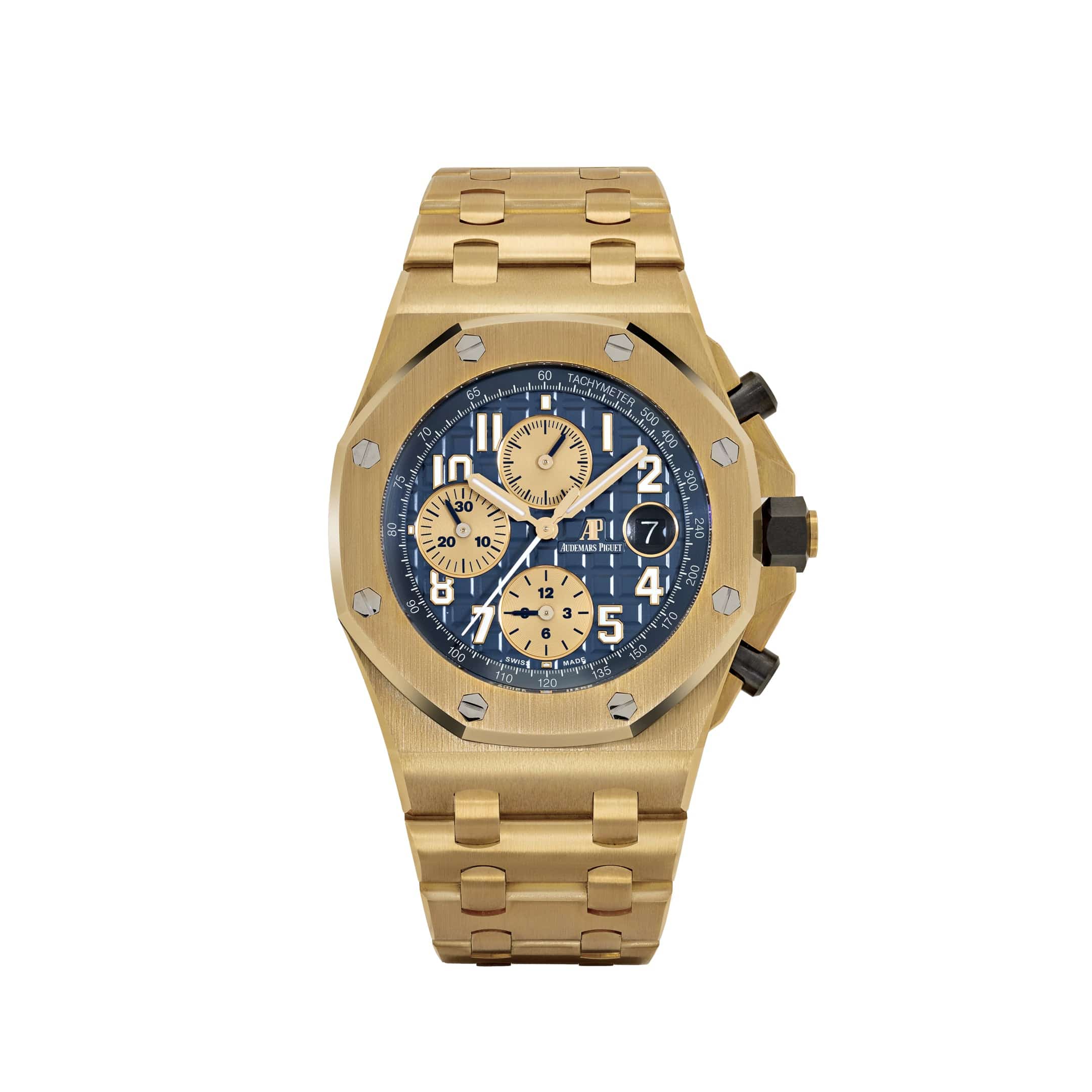 Audemars Piguet Royal Oak Offshore Chronograph 26470BA.OO.1000BA.01 Yellow Gold Blue Dial