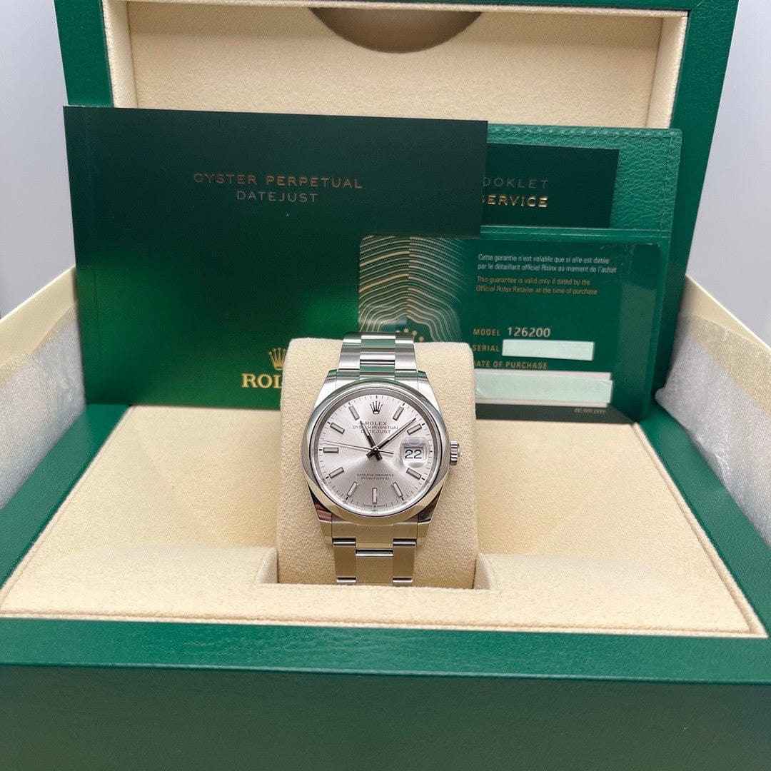 Rolex Datejust 36 126200 Stainless Steel Silver Dial Oyster