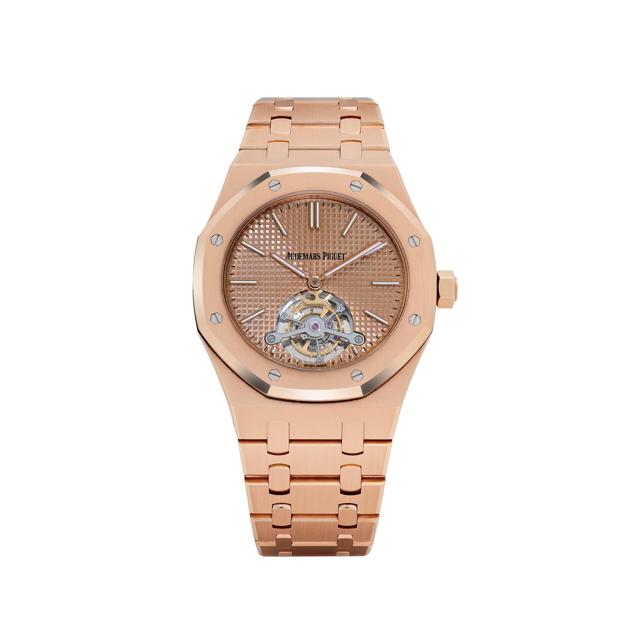 Audemars Piguet Royal Oak Tourbillon 26515OR.OO.1220OR.01 Extra-Thin Rose Gold Pink-Toned Dial Limited Edition of 25