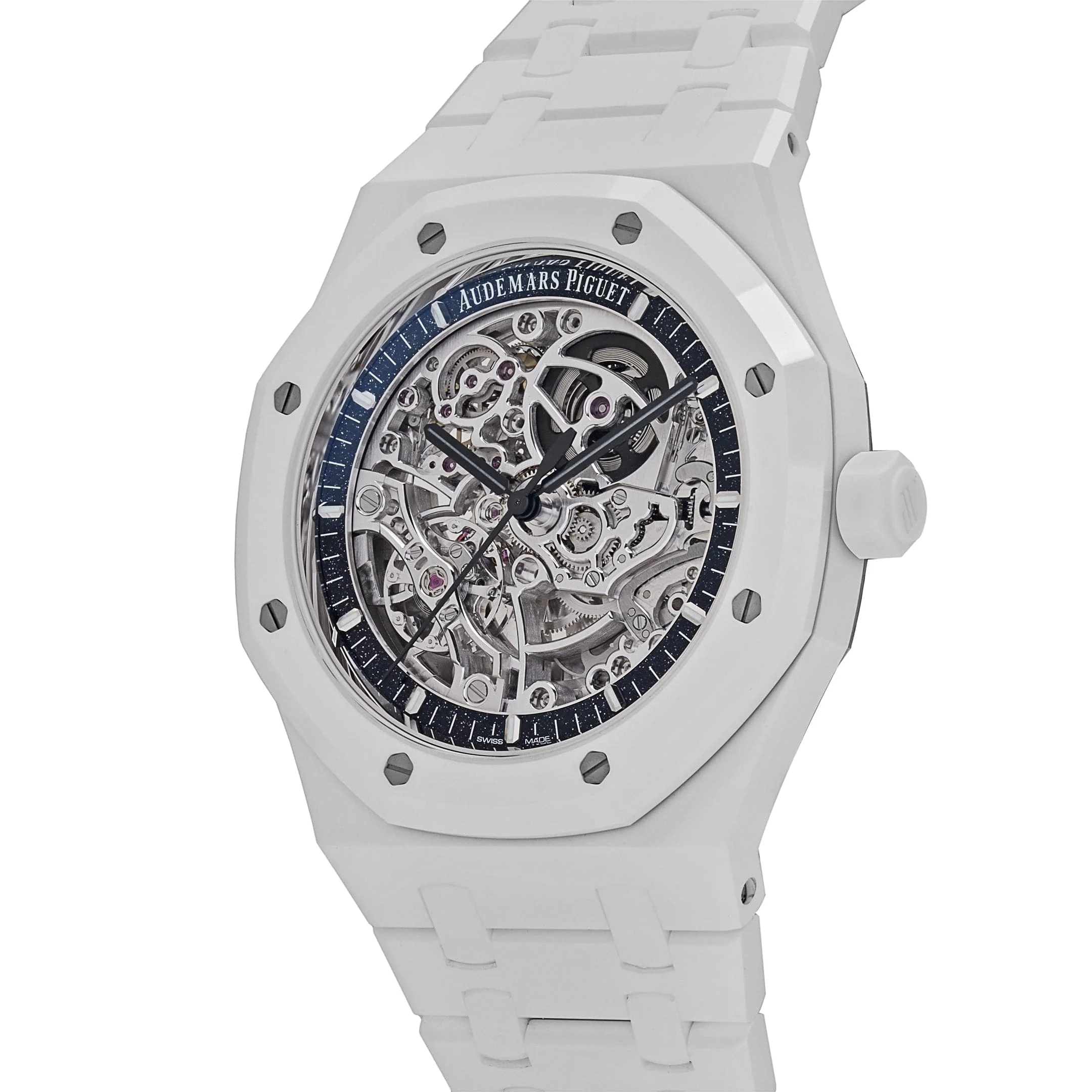 Audemars Piguet Royal Oak 15416CB.OO.1225CB.01 Double Balance Wheel Openworked White Ceramic Limited Edition of 30