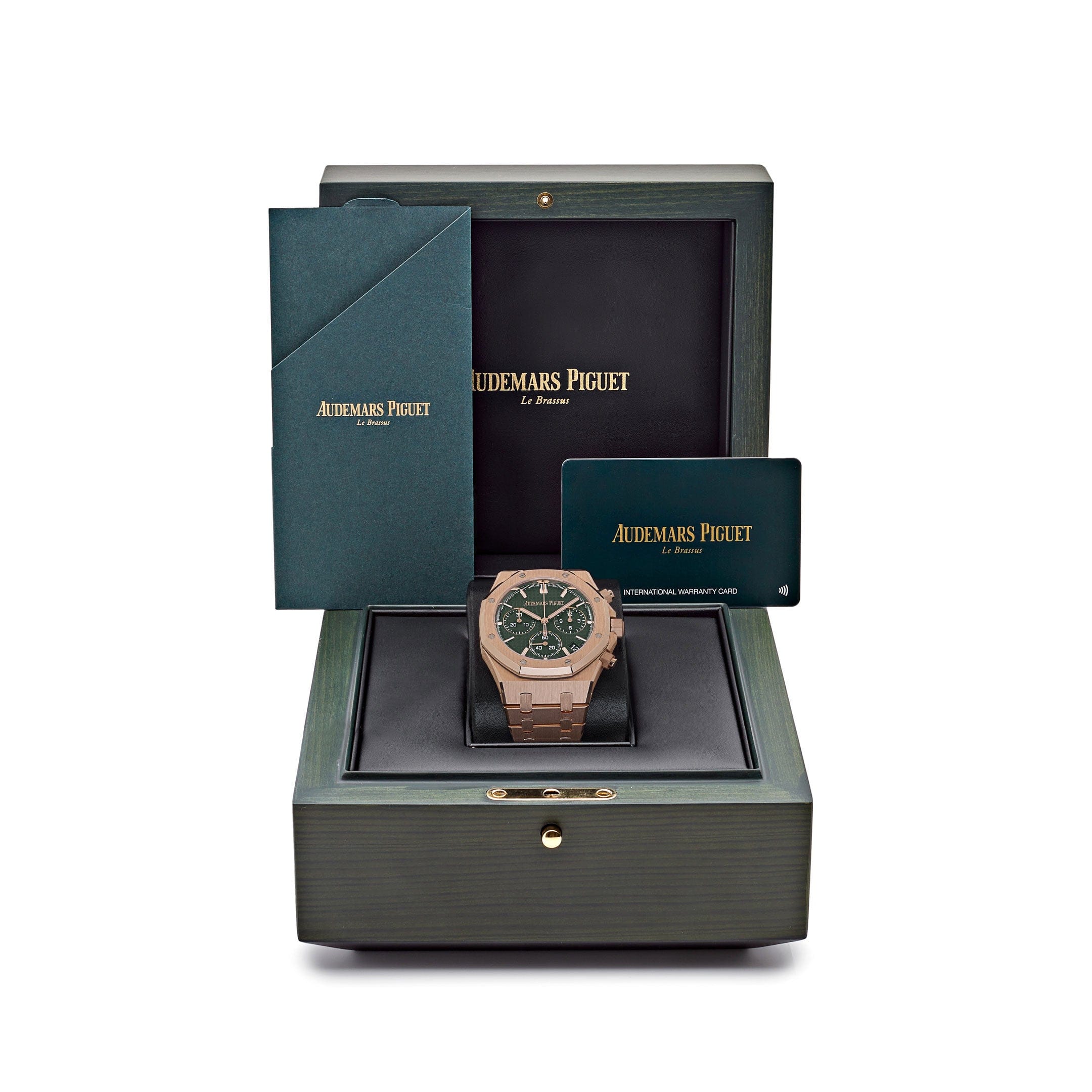 Audemars Piguet Royal Oak 26240OR.OO.1320OR.08 Selfwinding Chronograph Rose Gold Khaki Green Dial