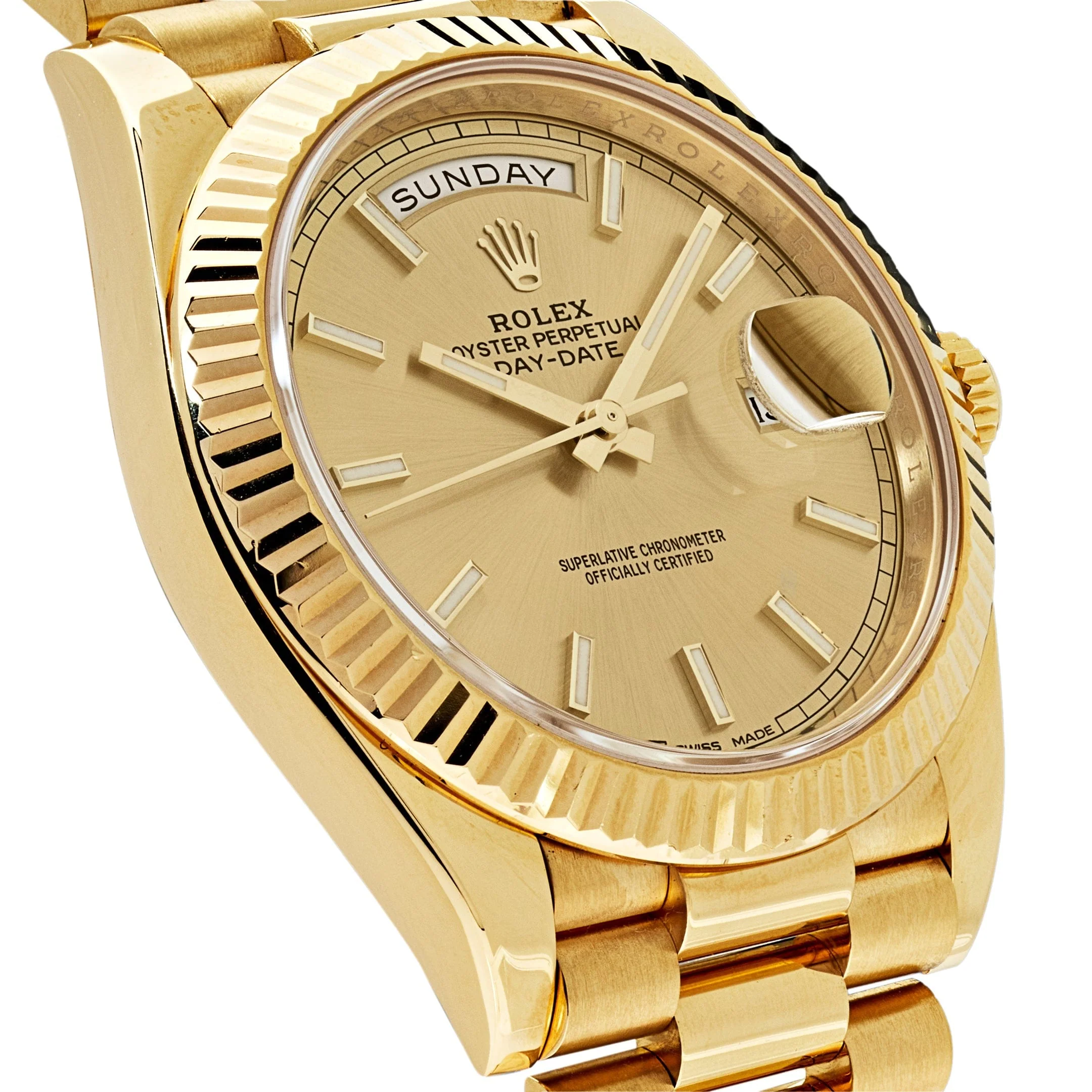 Rolex Day-Date 40 228238 Yellow Gold Champagne Dial
