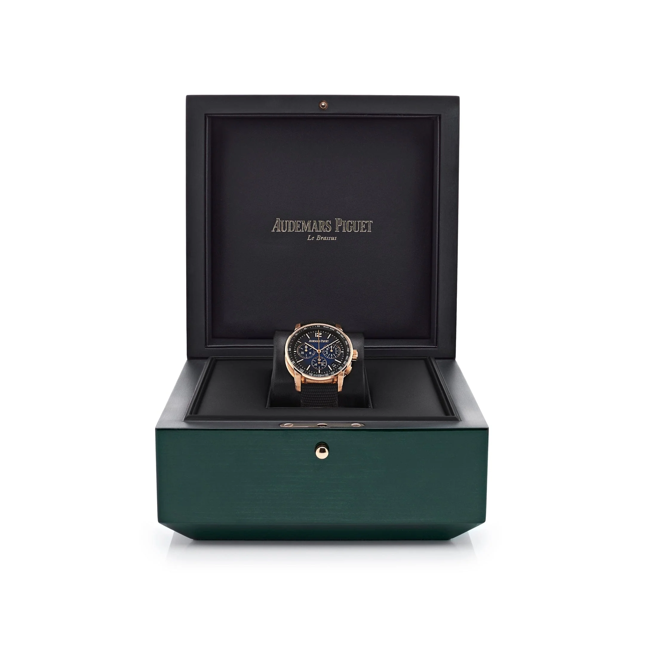 Audemars Piguet Code 11.59 26393OR.OO.A002KB.03 Selfwinding Chronograph Rose Gold Blue Dial