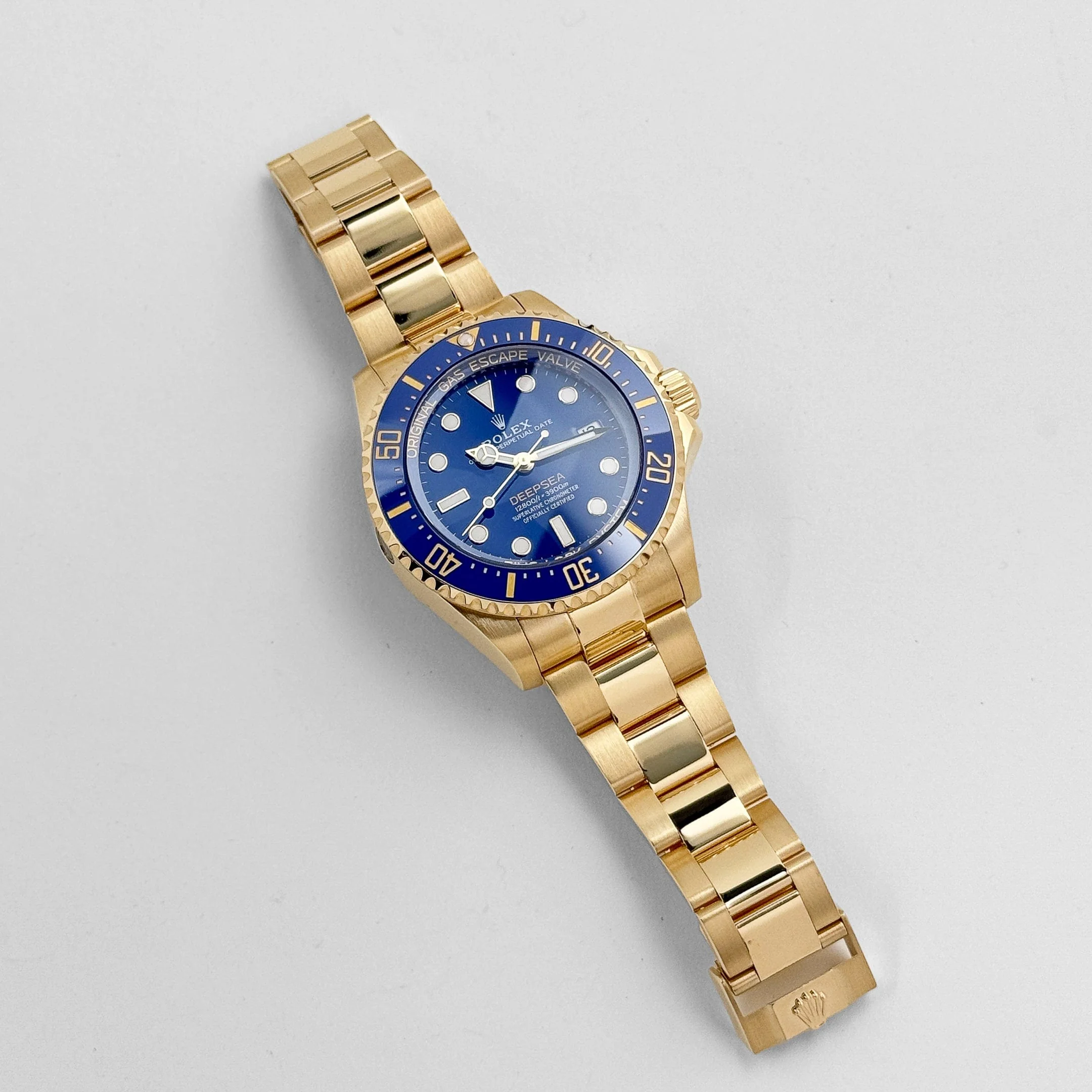 Rolex Deepsea 136668LB Yellow Gold Blue Dial Oyster