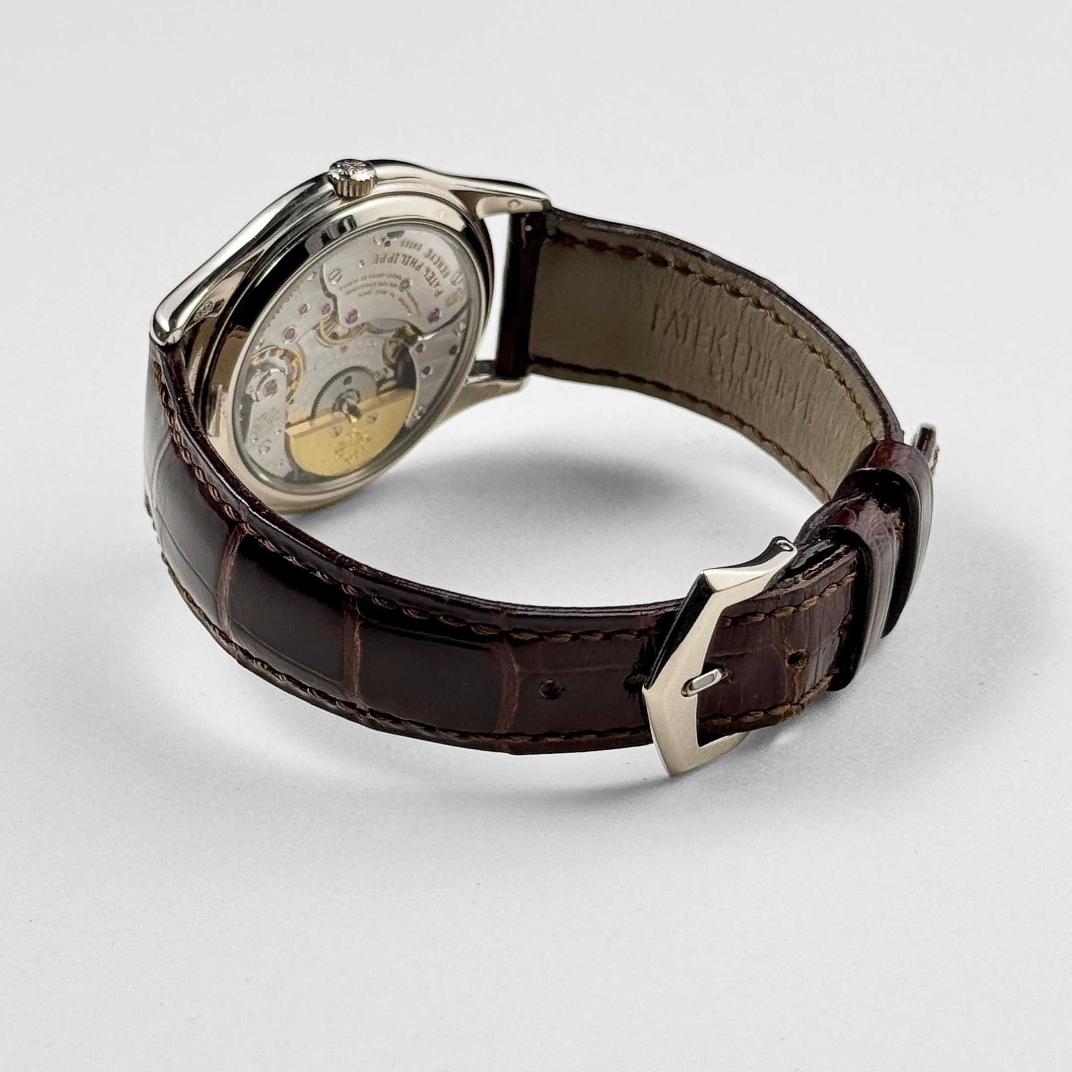 Patek Philippe 3940G-011 Perpetual Calendar Moonphase White Gold Opaline Silver Dial