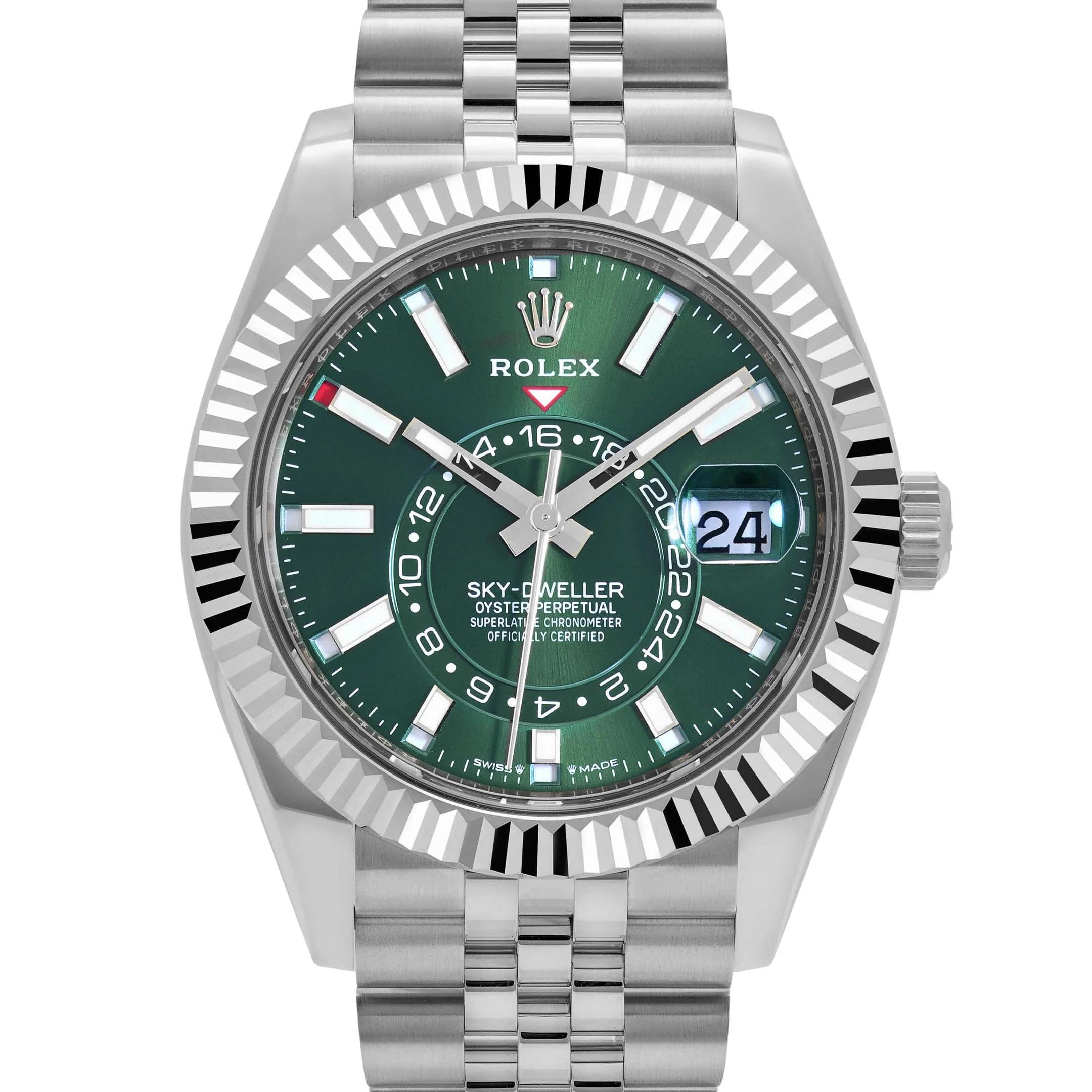 Rolex Sky-Dweller 336934 Stainless Steel Green Dial Jubilee (2024)