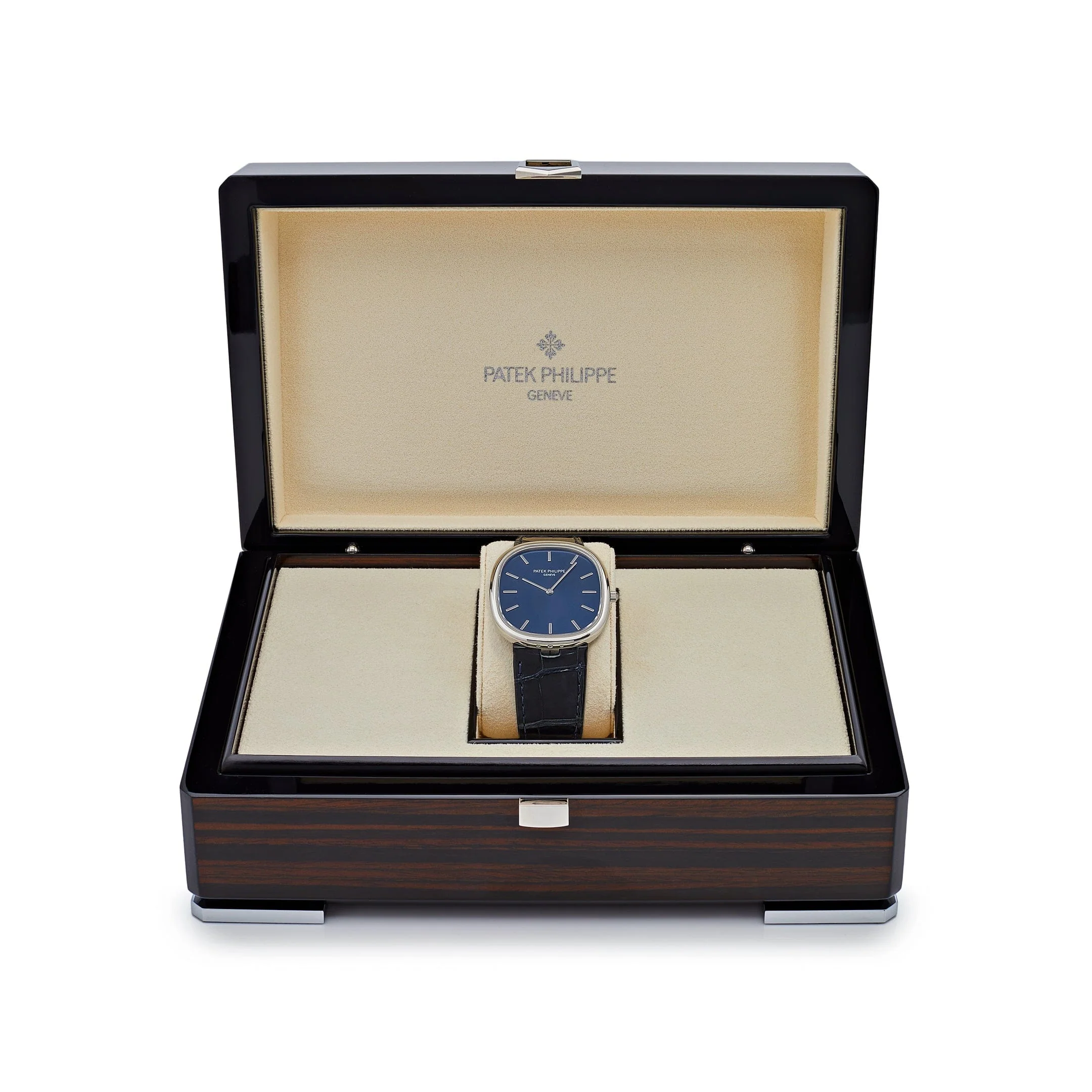 Patek Philippe Golden Ellipse 5738P-001 Platinum Blue Dial