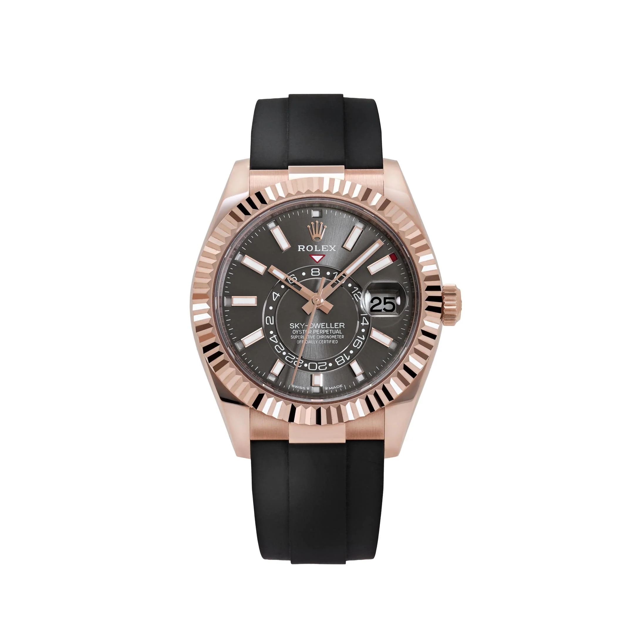 Rolex Sky-Dweller 336235 Rose Gold Slate Rhodium Dial (2024)