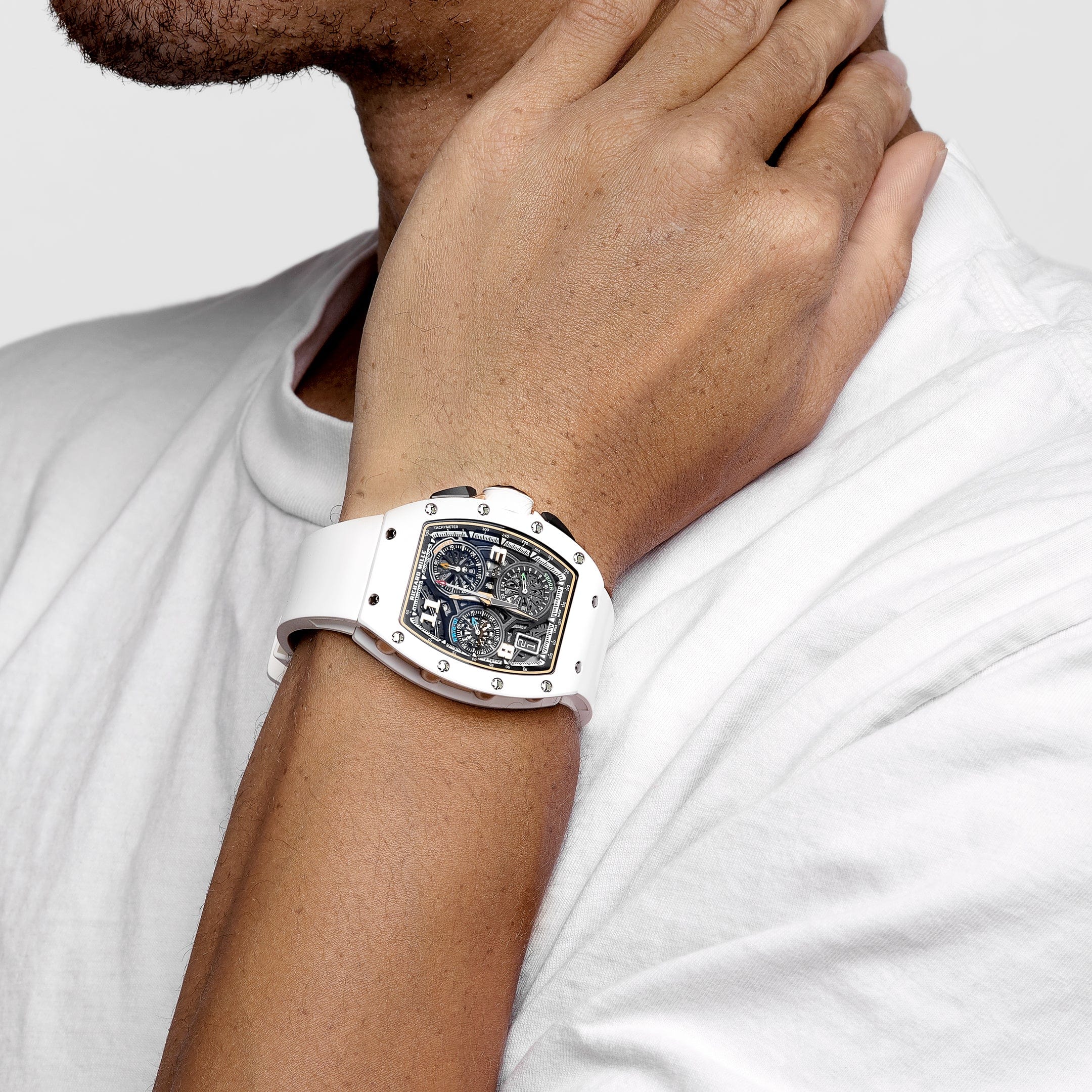 Richard Mille RM 72-01 Lifestyle In-House Chronograph White Ceramic