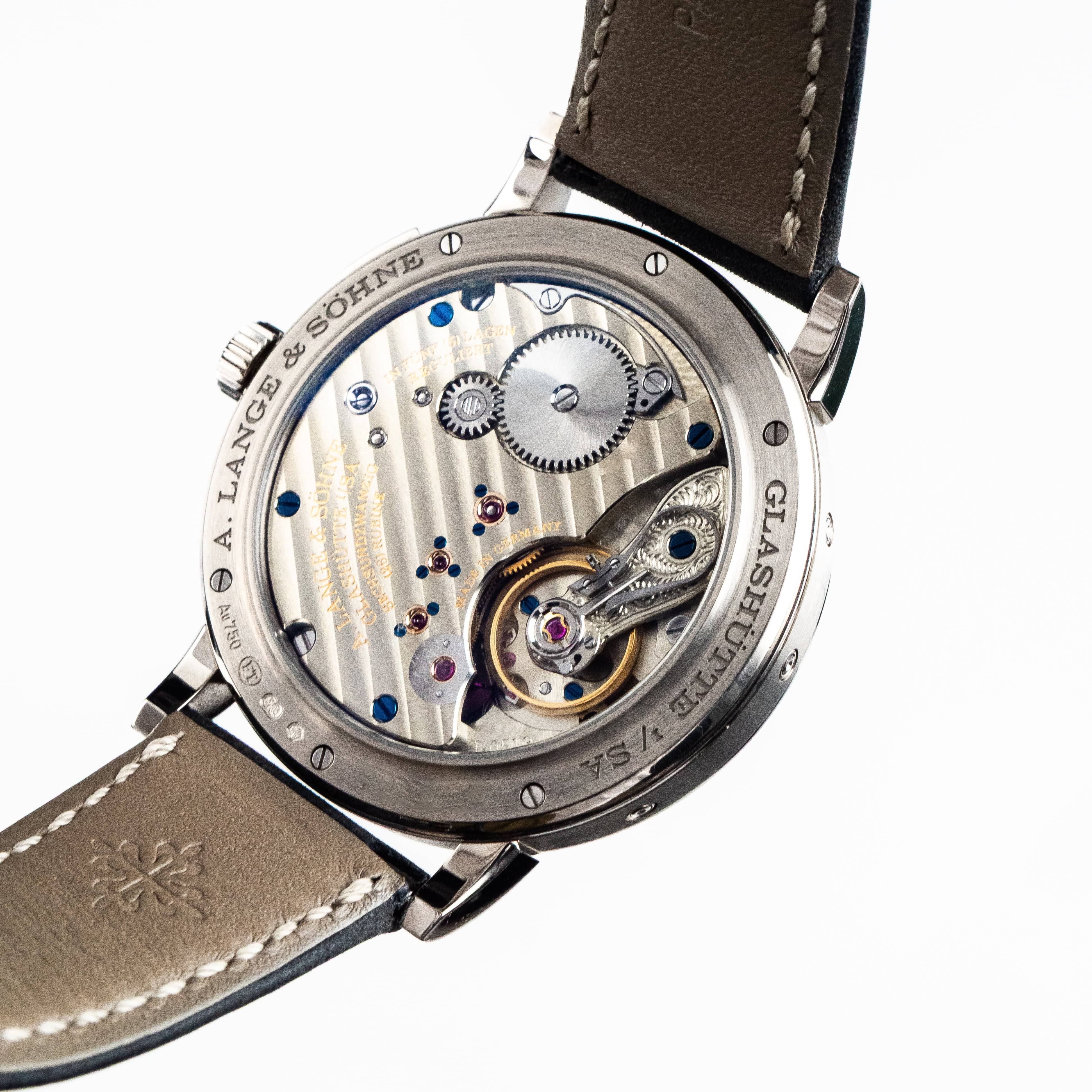 A. Lange & Söhne 1815 Annual Calendar 238.026E White Gold Silver Dial Moon Phase