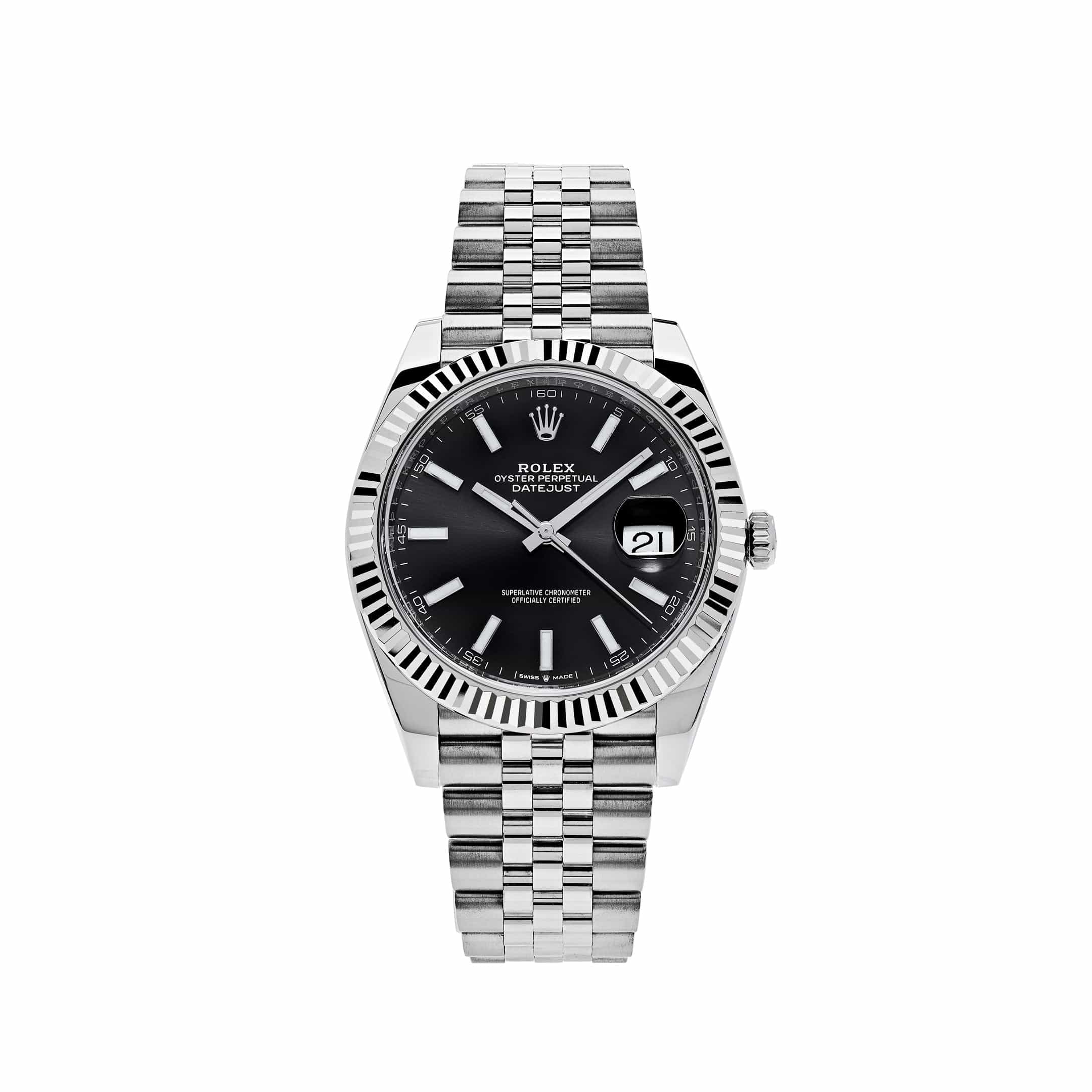 Rolex Datejust 41 126334 Stainless Steel Black Dial Jubilee Bracelet