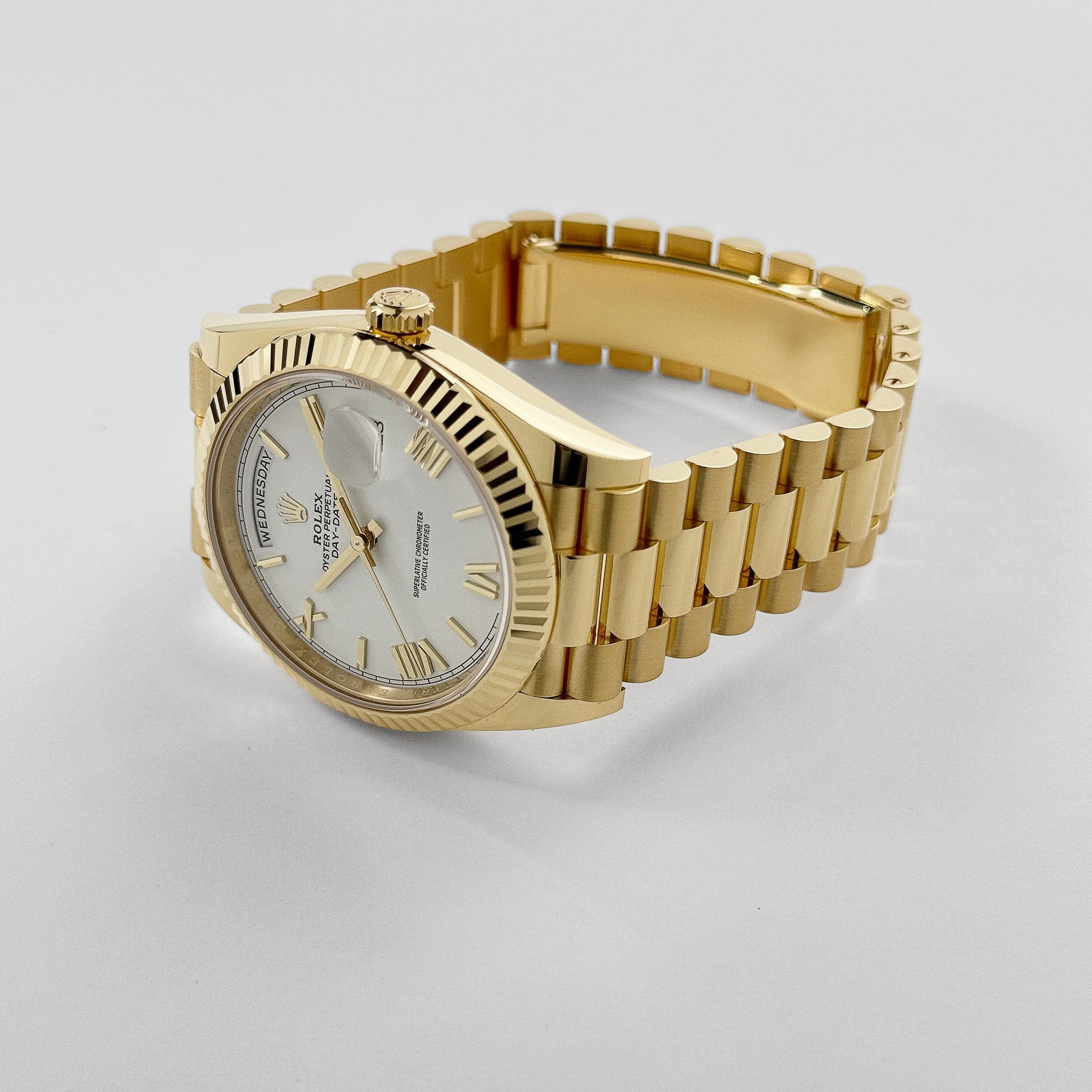 Rolex Day-Date 40 228238 Yellow Gold White Roman Numerals Dial (2023)