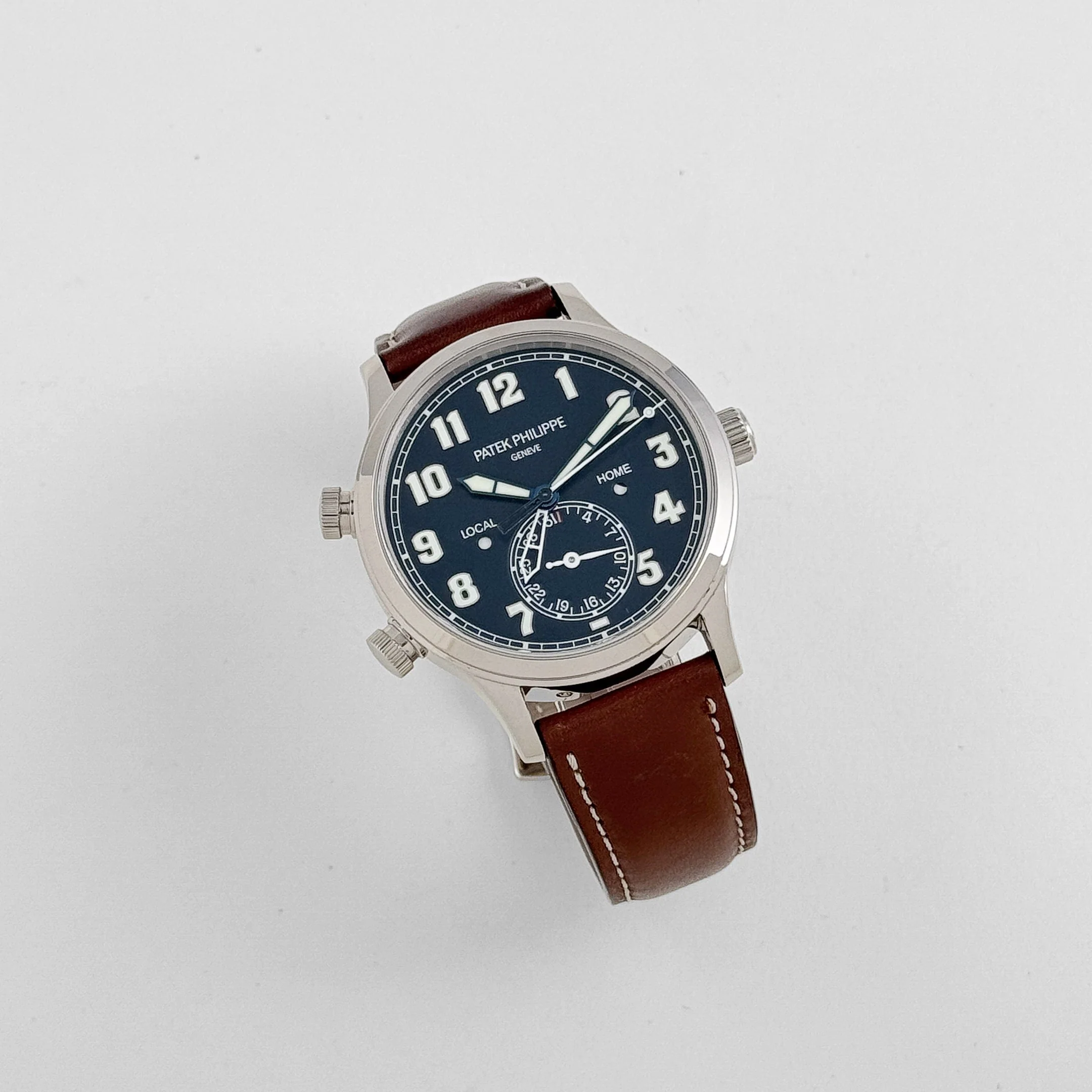 Patek Philippe Calatrava 5524G-001 'Pilot' Travel Time White Gold Blue Dial (2015)