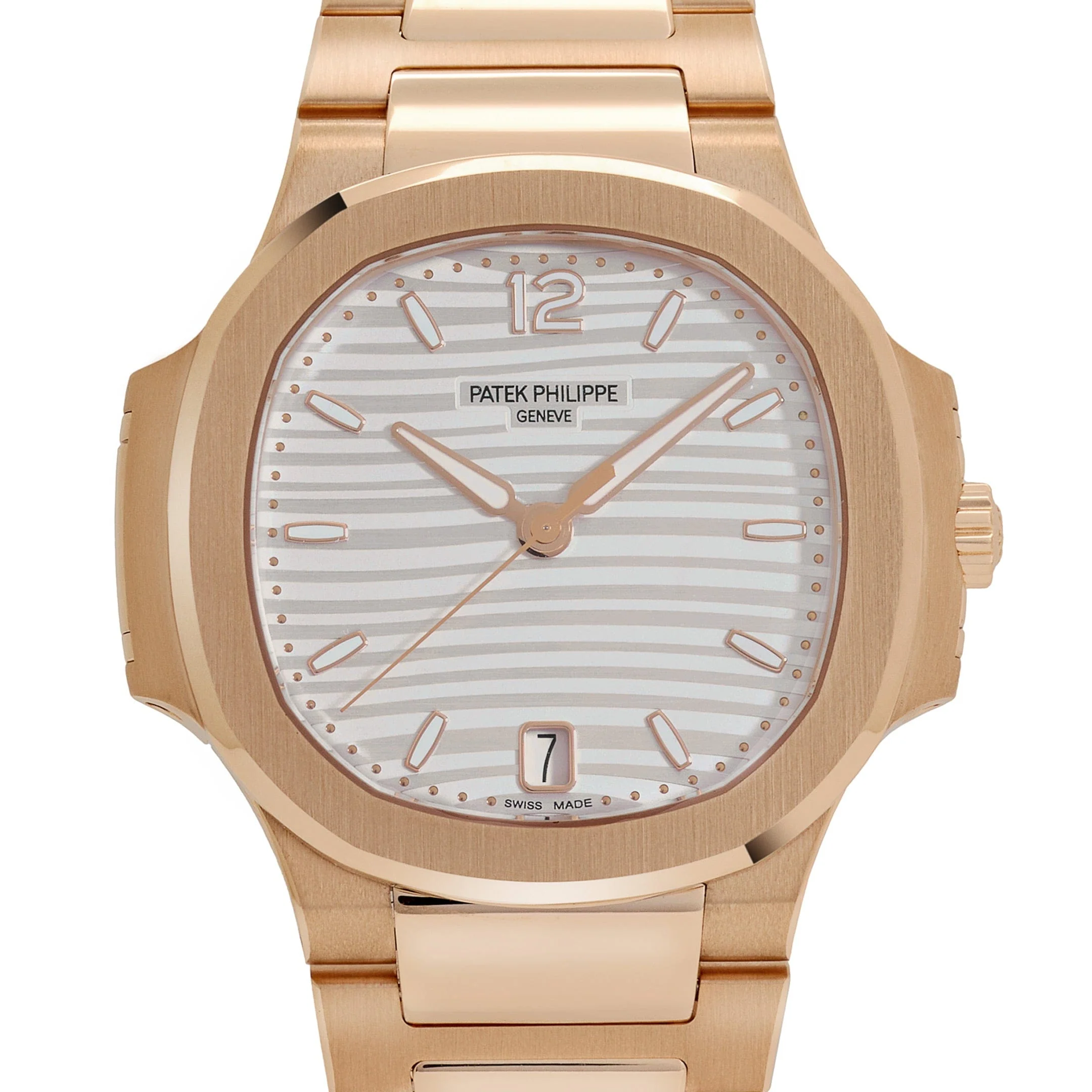 Patek Philippe Nautilus 7118/1R-001 'Ladies' Rose Gold Silvery Opaline Dial (2020)