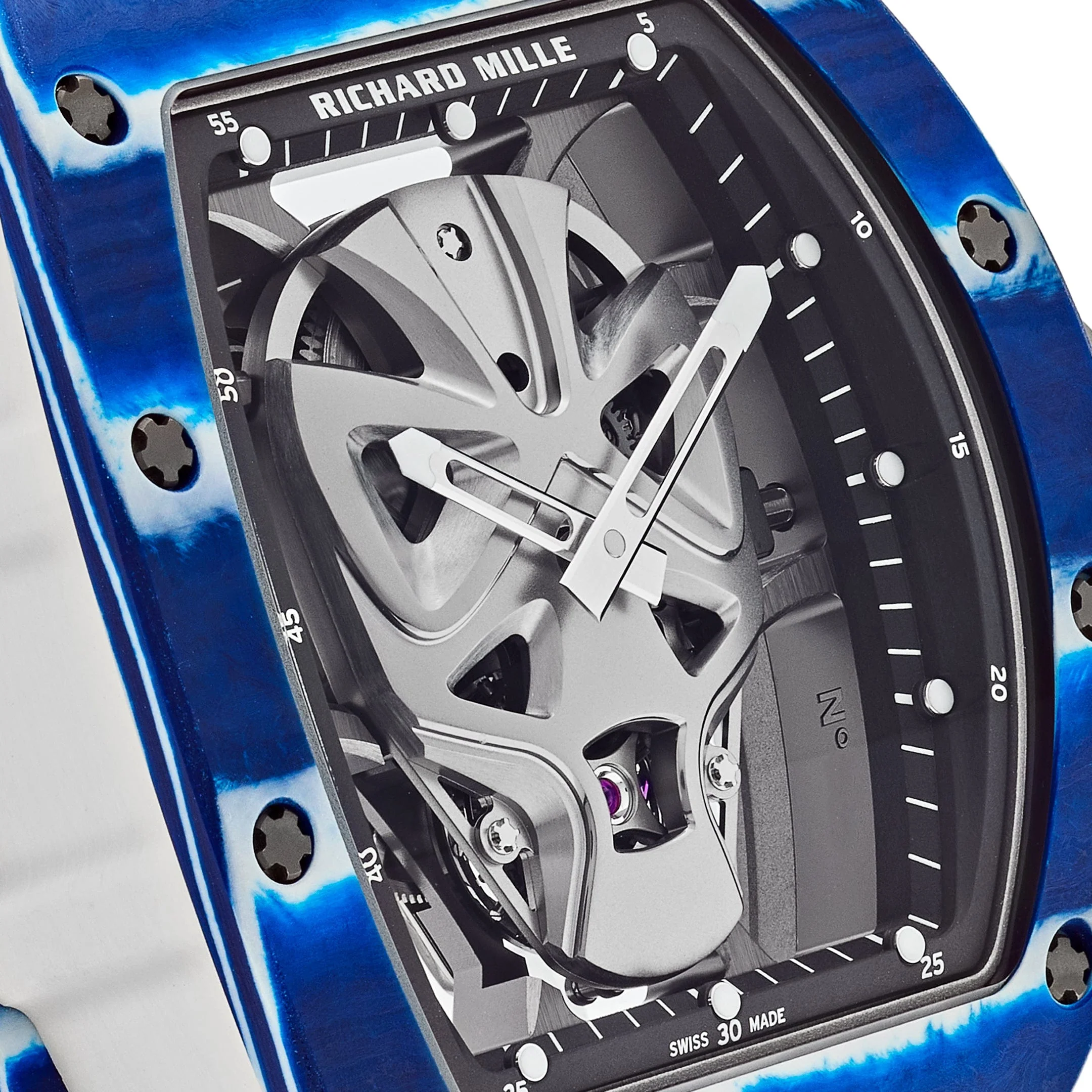 Richard Mille RM 52-06 Tourbillon 'Mask' Blue White Quartz TPT Limited Edition of 18