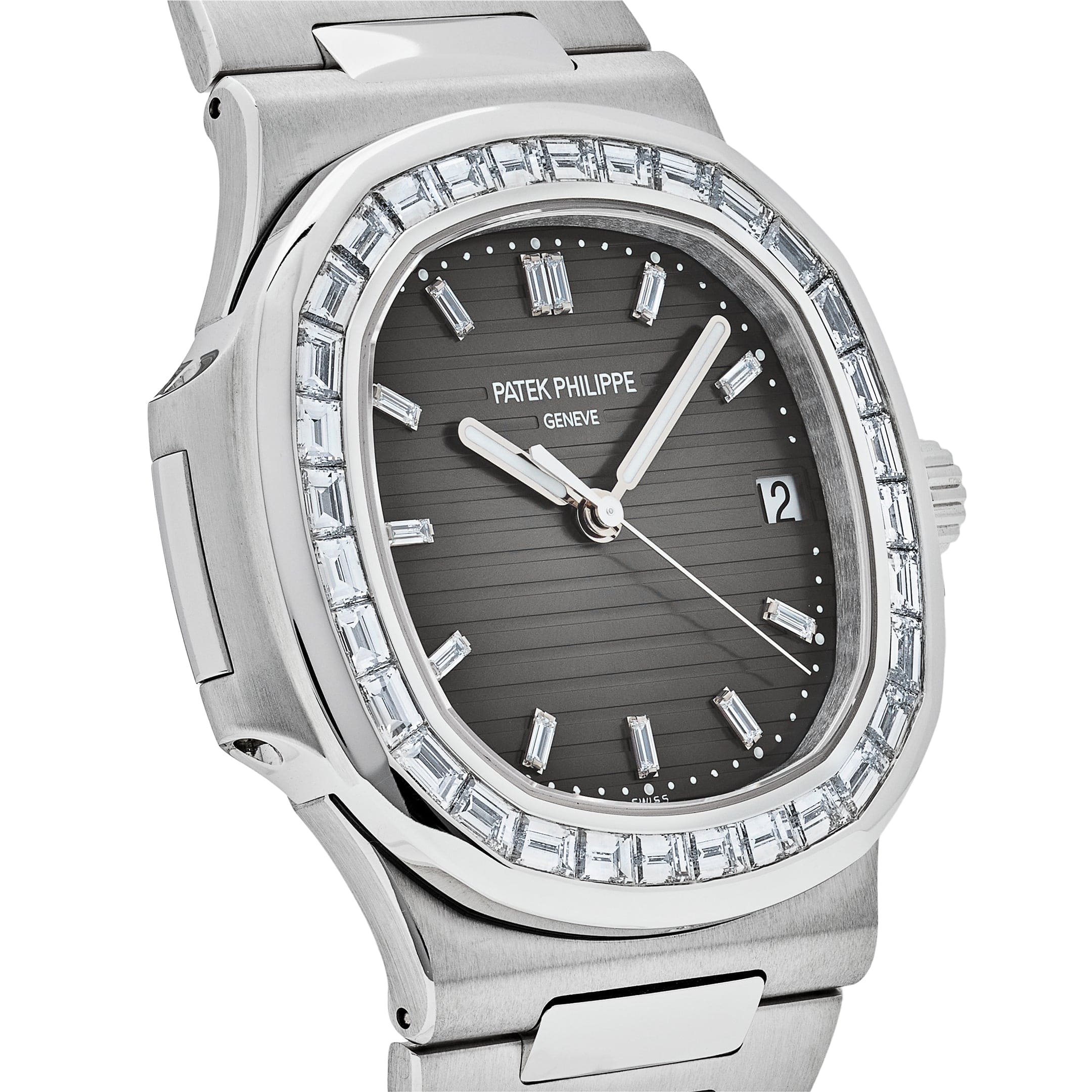 Patek Philippe Nautilus 5711/110P-001 Platinum Grey Dial Diamond Bezel