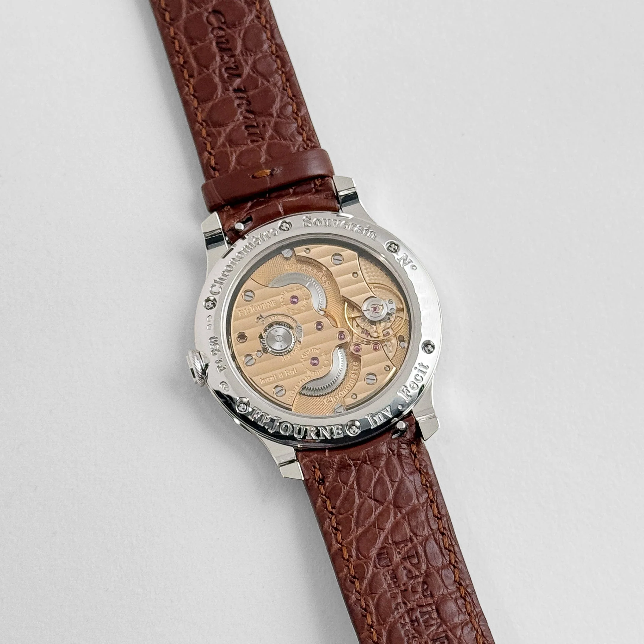 F.P.Journe Chronomètre Souverain Platinum 'Havana' Brown Dial
