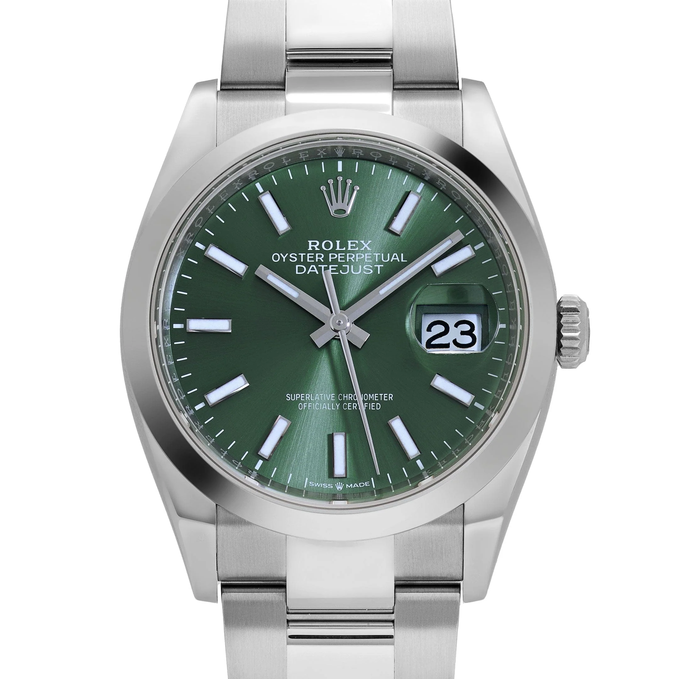 Rolex Datejust 36 126200 Stainless Steel Mint Green Dial Oyster (2025)