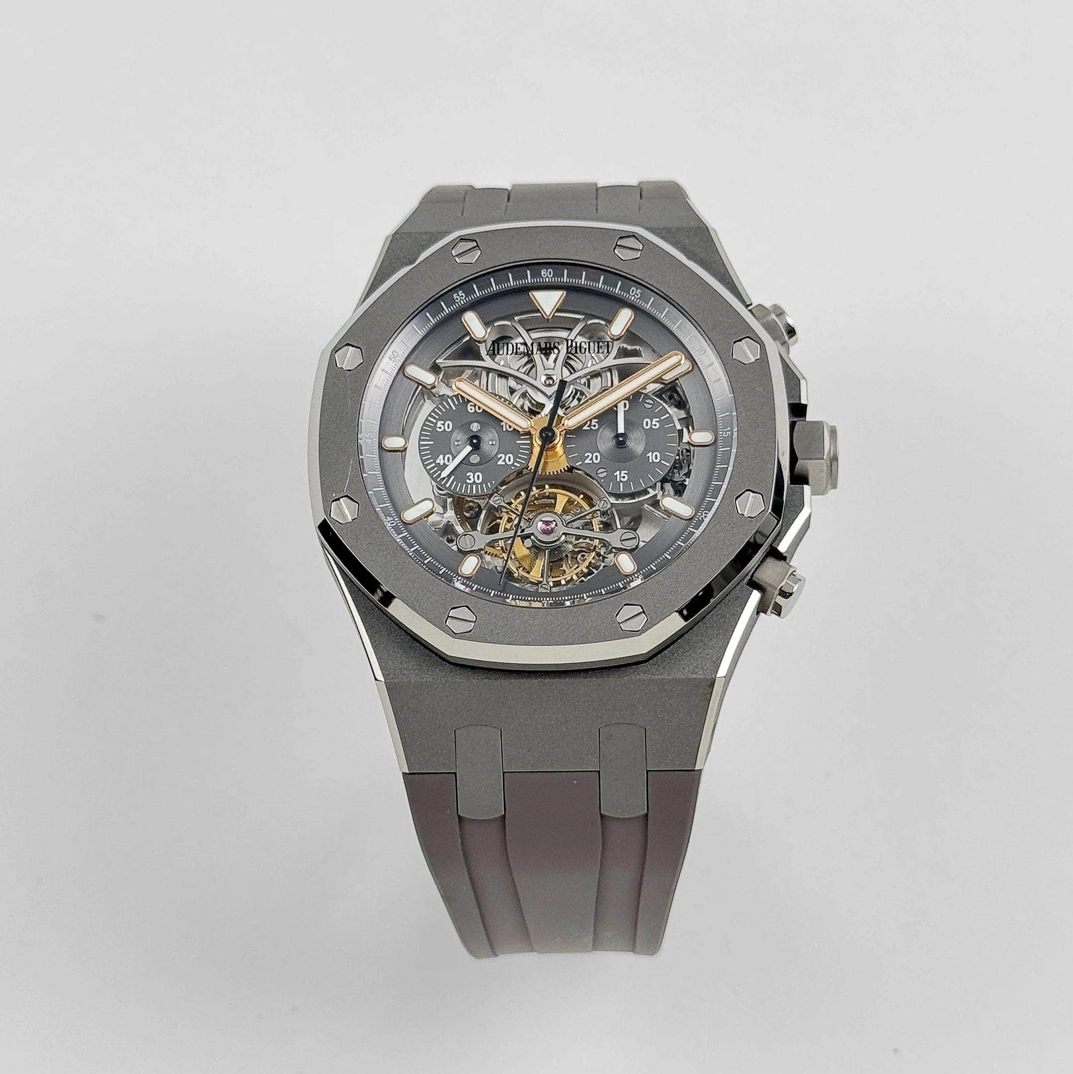Audemars Piguet Royal Oak 26347TI.OO.D004CR.01 Tourbillon Chronograph Titanium Openworked Dial Boutique Only Edition