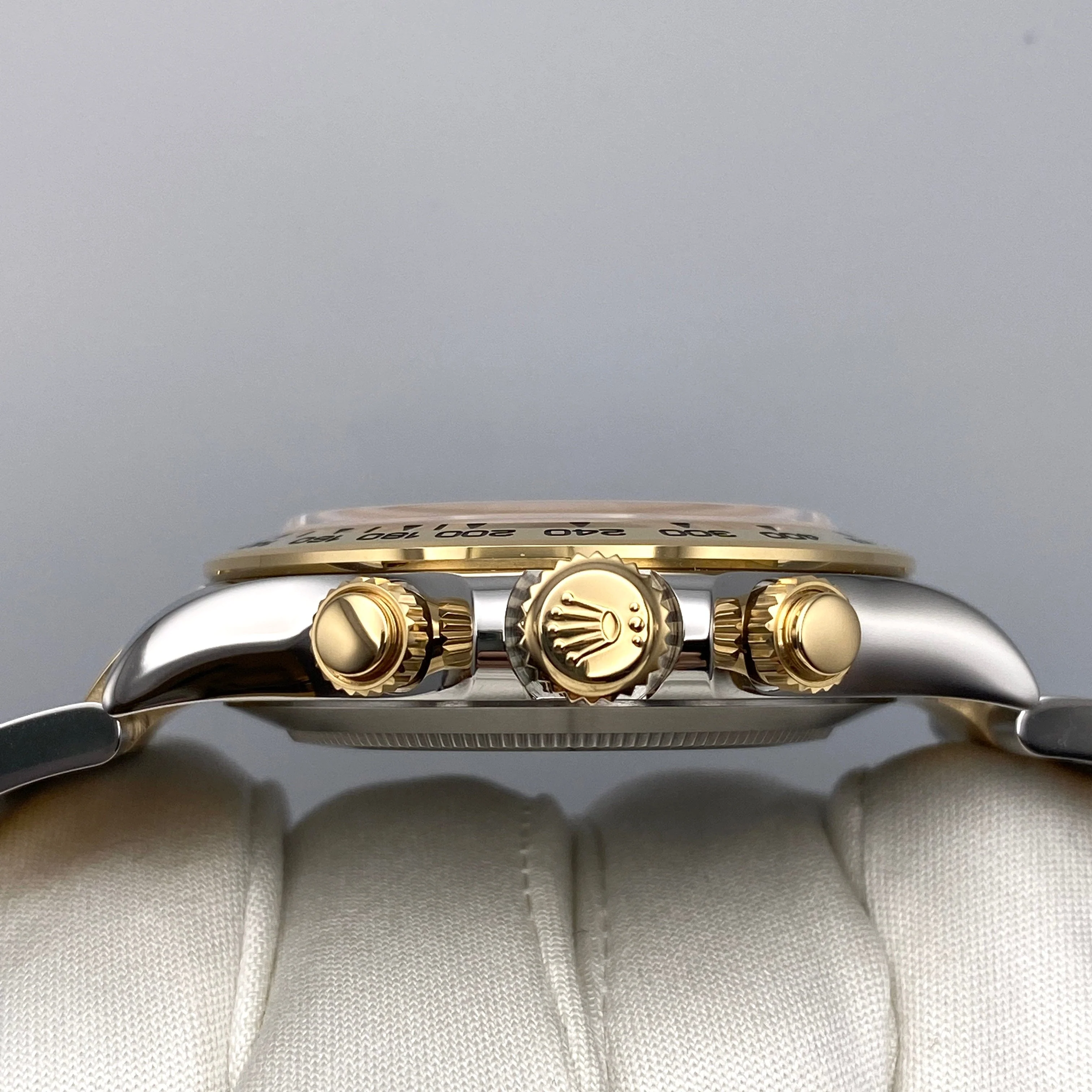 Rolex Daytona 116503 Yellow Gold Stainless Steel Mother of Pearl Diamond Dial