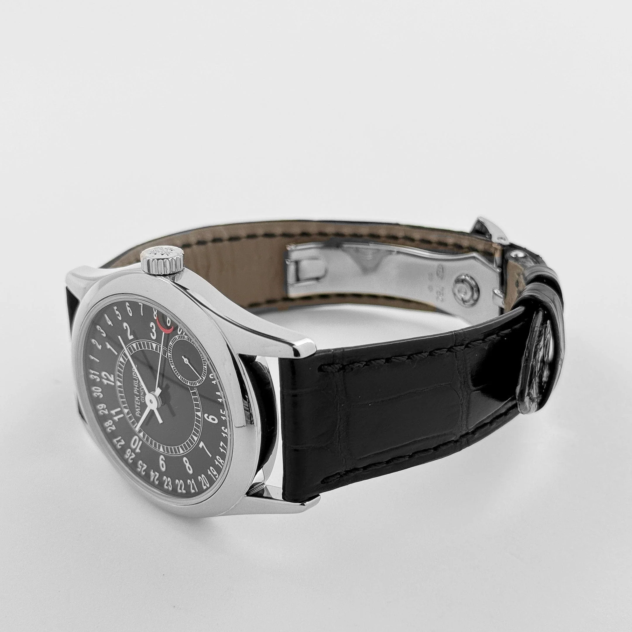 Patek Philippe Calatrava 6000G-001 White Gold Black Dial (2007)