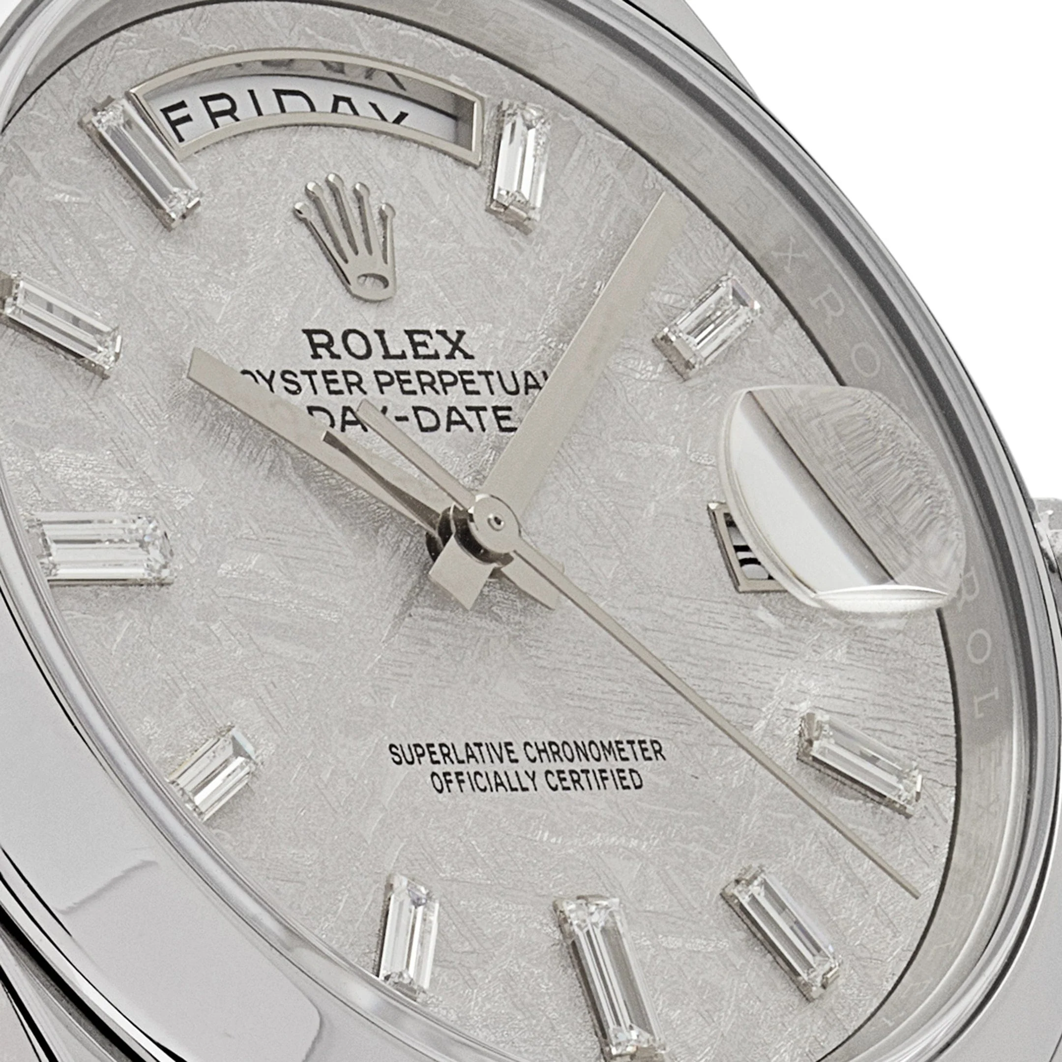 Rolex Day-Date 40 228206 Platinum Meteorite Diamond Dial