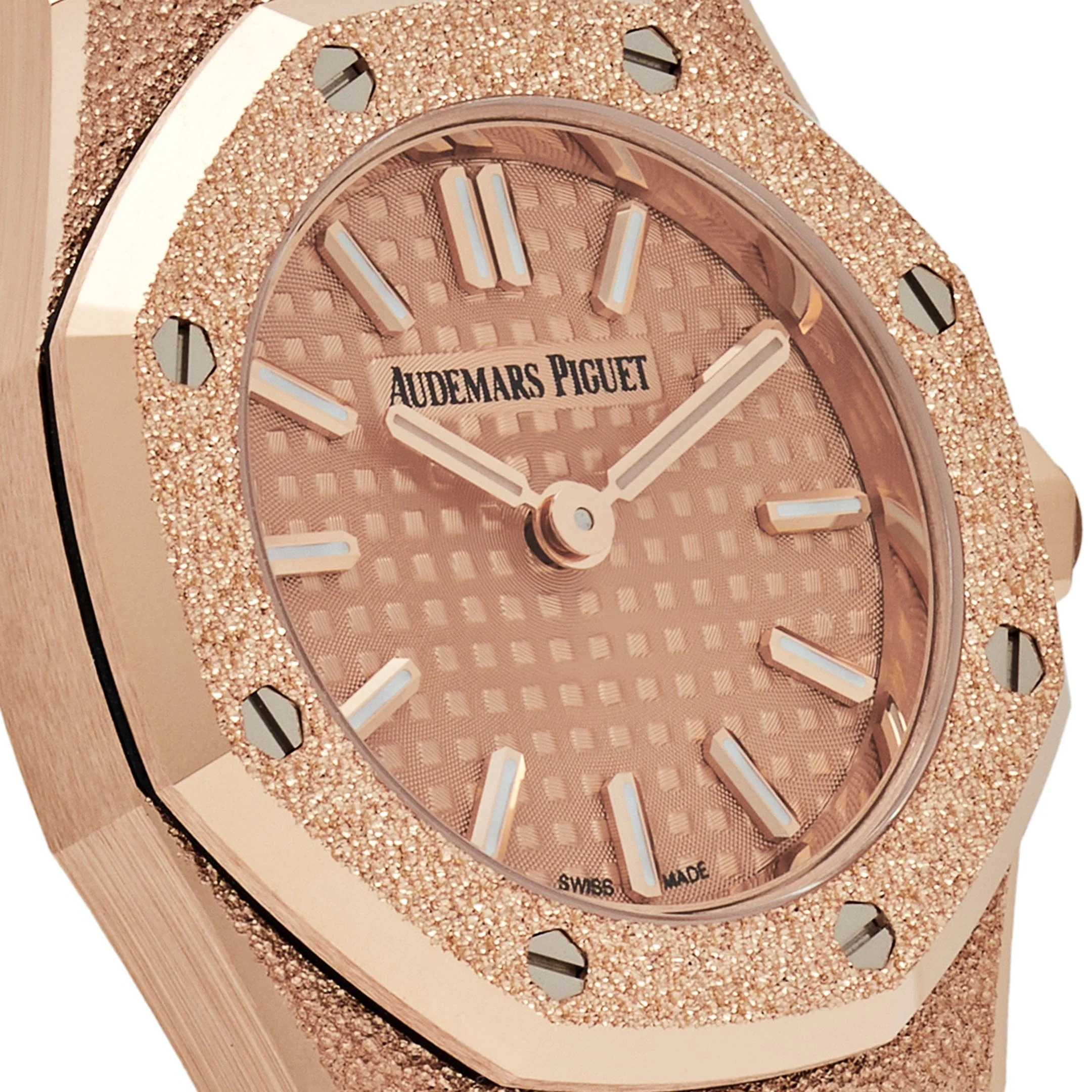 Audemars Piguet Royal Oak 67630OR.GG.1312OR.01 'Mini' Frosted Rose Gold Quartz (2025)