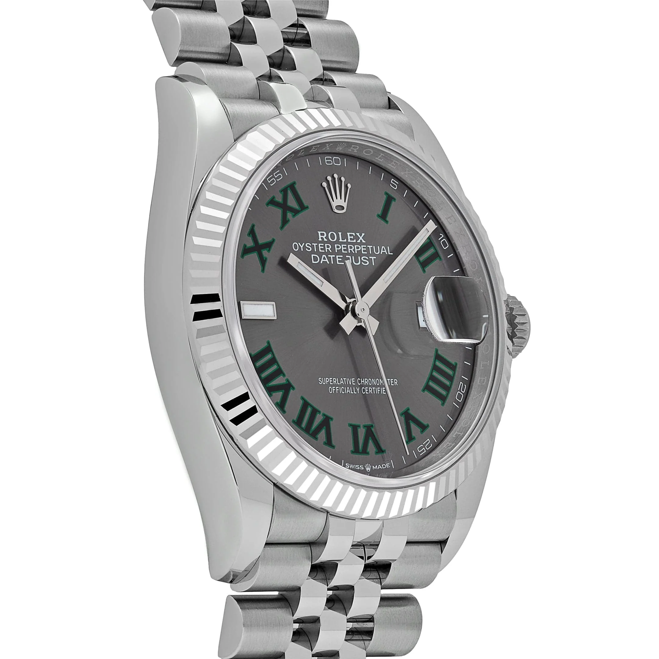 Rolex Datejust 36 126234 Stainless Steel Slate 'Wimbledon' Dial Jubilee (2025)