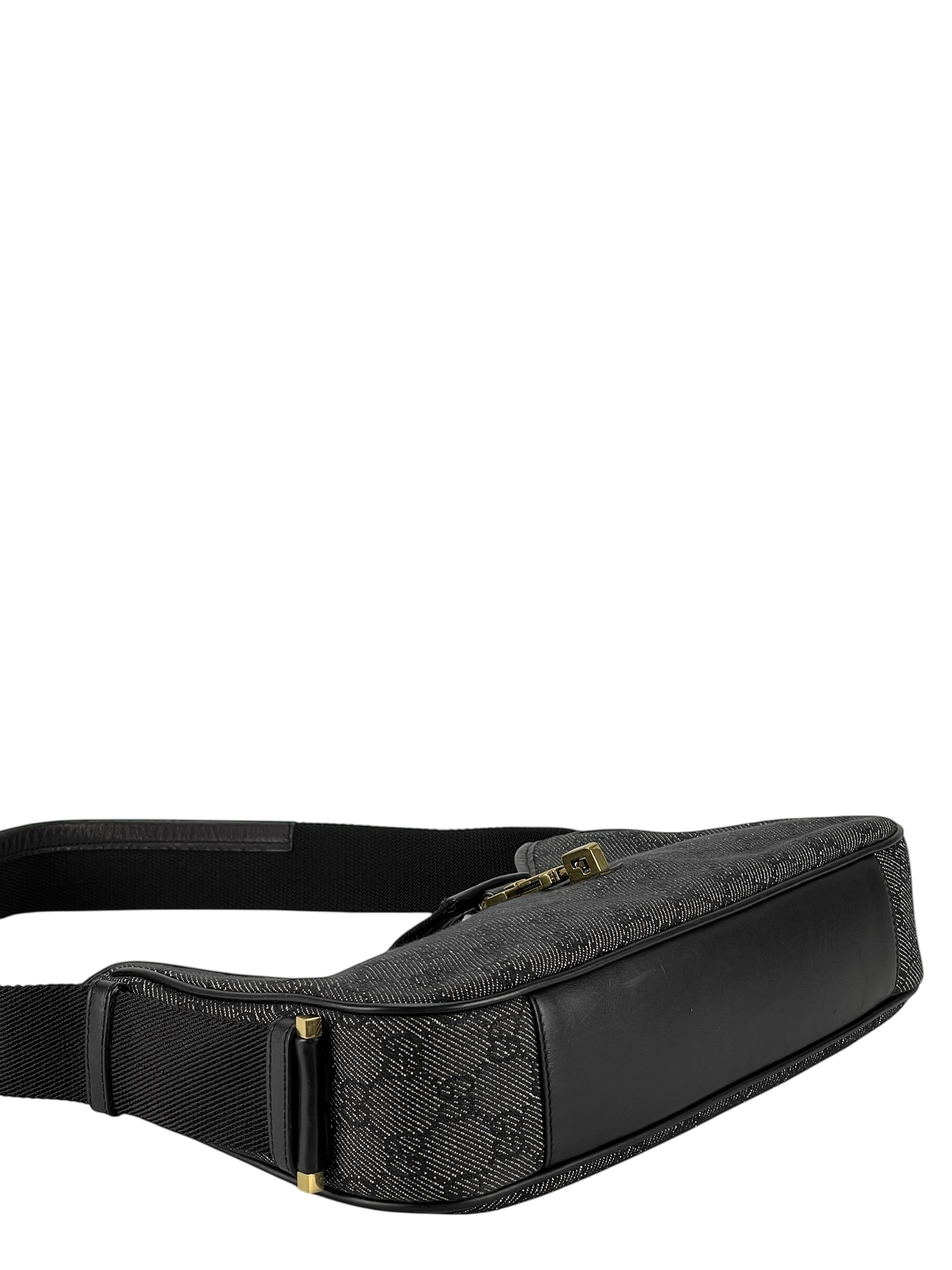 GUCCI - Denim GG Fabric Small Jackie Shoulder Bag