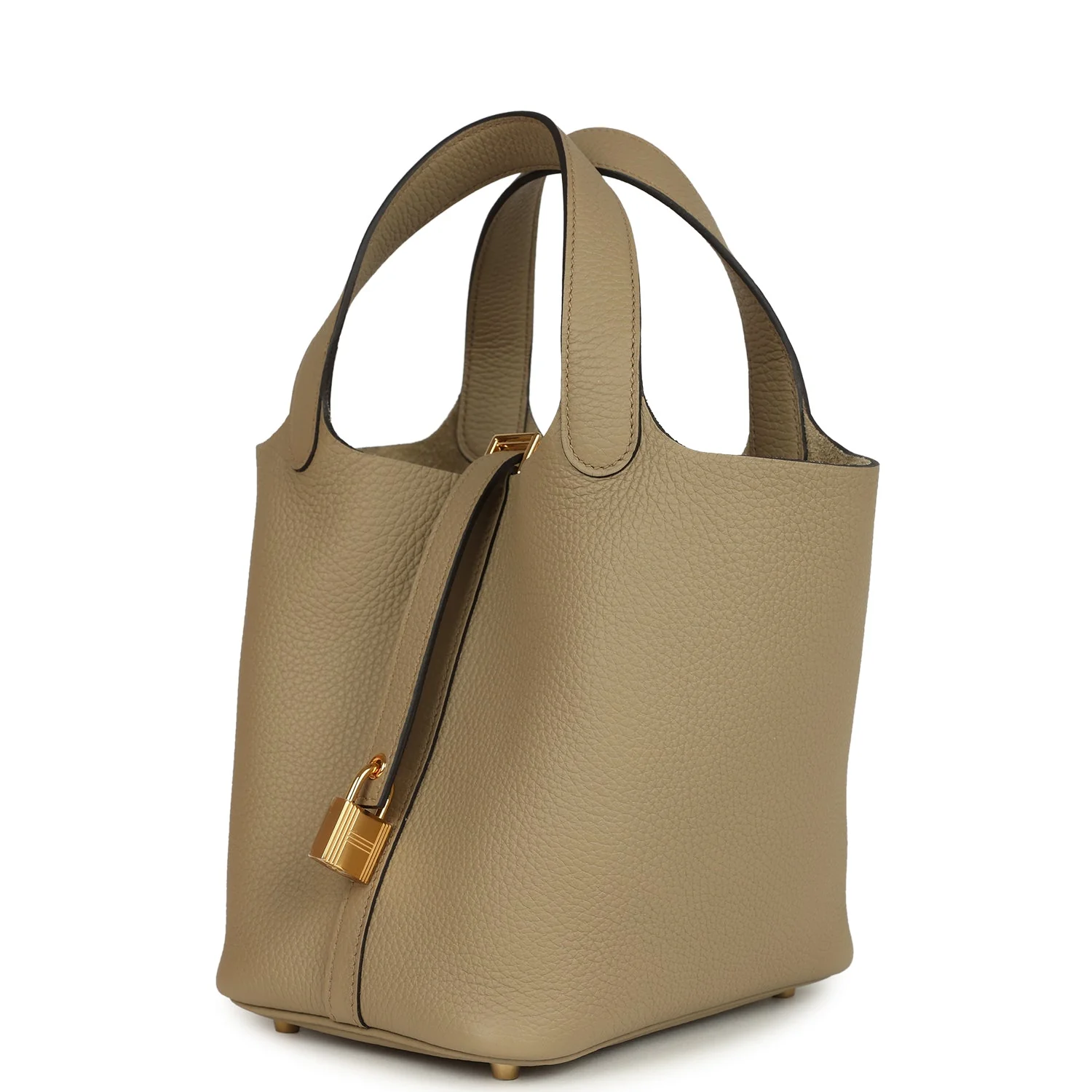 Hermes Picotin Lock 18 Beige Marfa Clemence Gold Hardware
