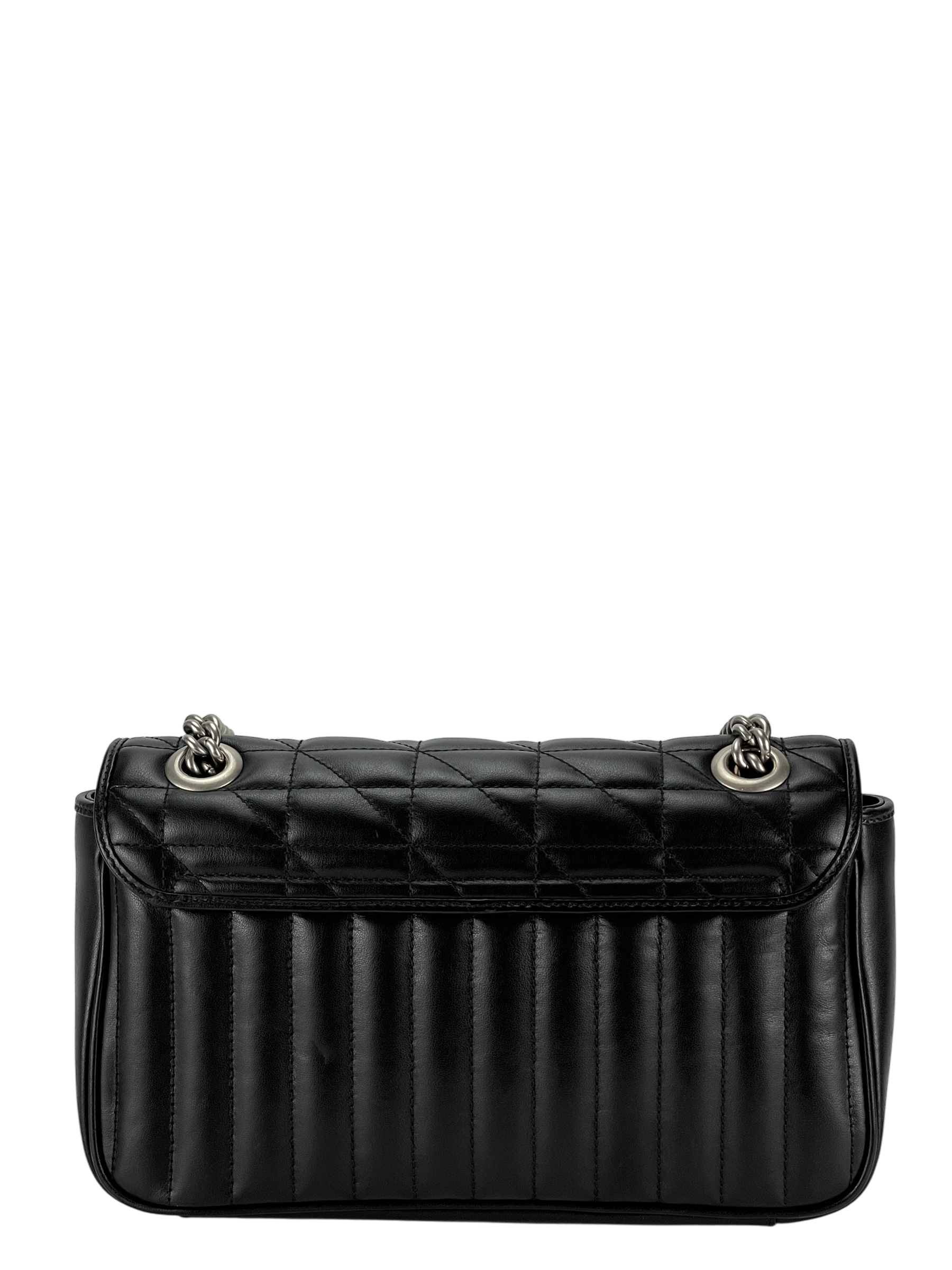 GUCCI - Black GG Marmont Matelasse Shoulder Bag