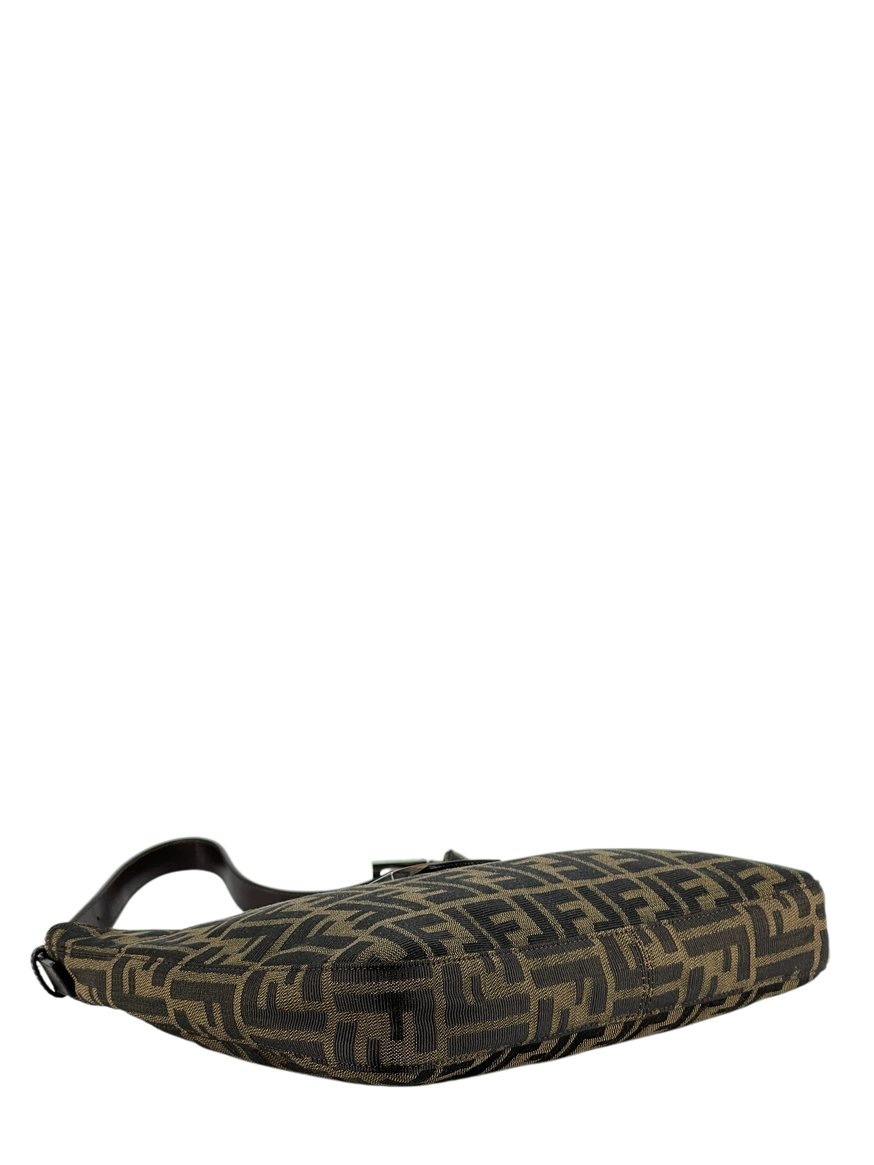 FENDI - Brown Canvas Zucca Shoulder Bag