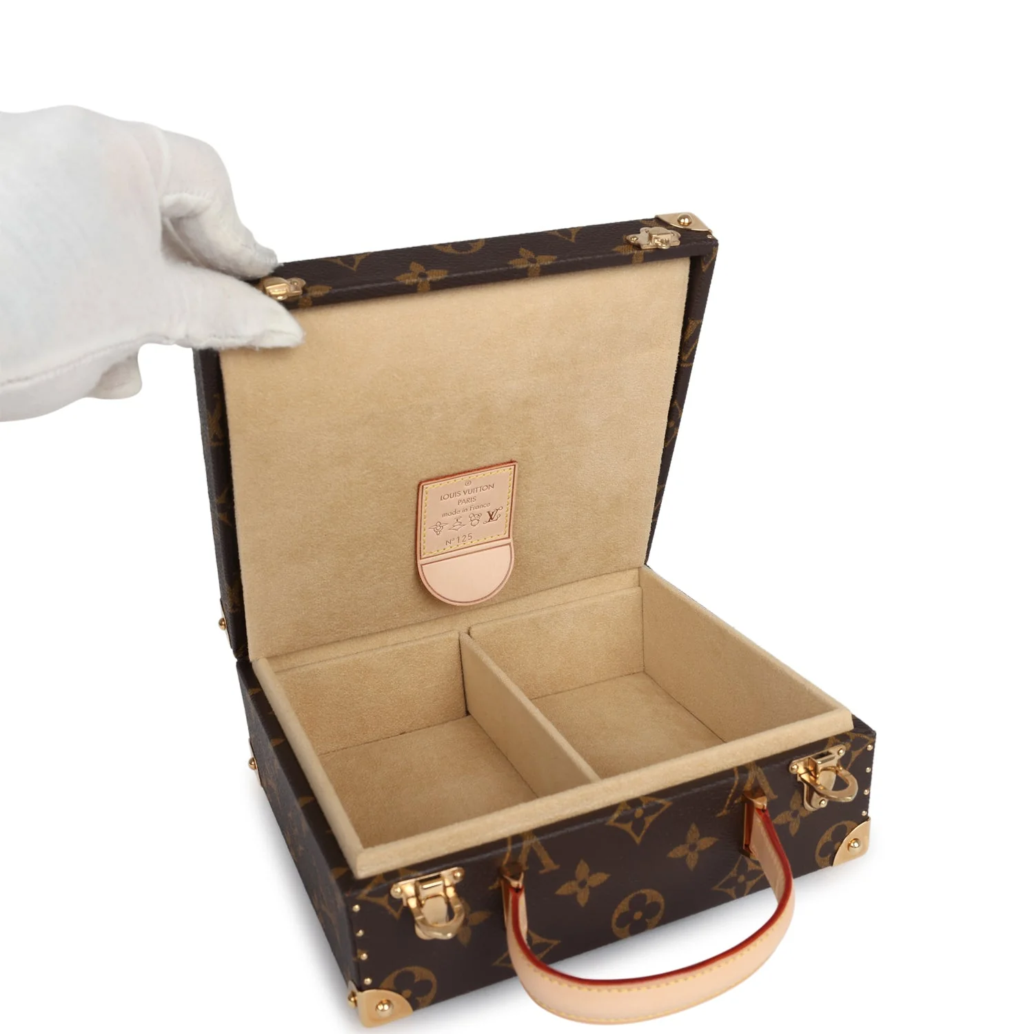 Vintage Louis Vuitton x Takashi Murakami Hands Jewelry Trunk Brown Multi Monogram Hands Brass Hardware