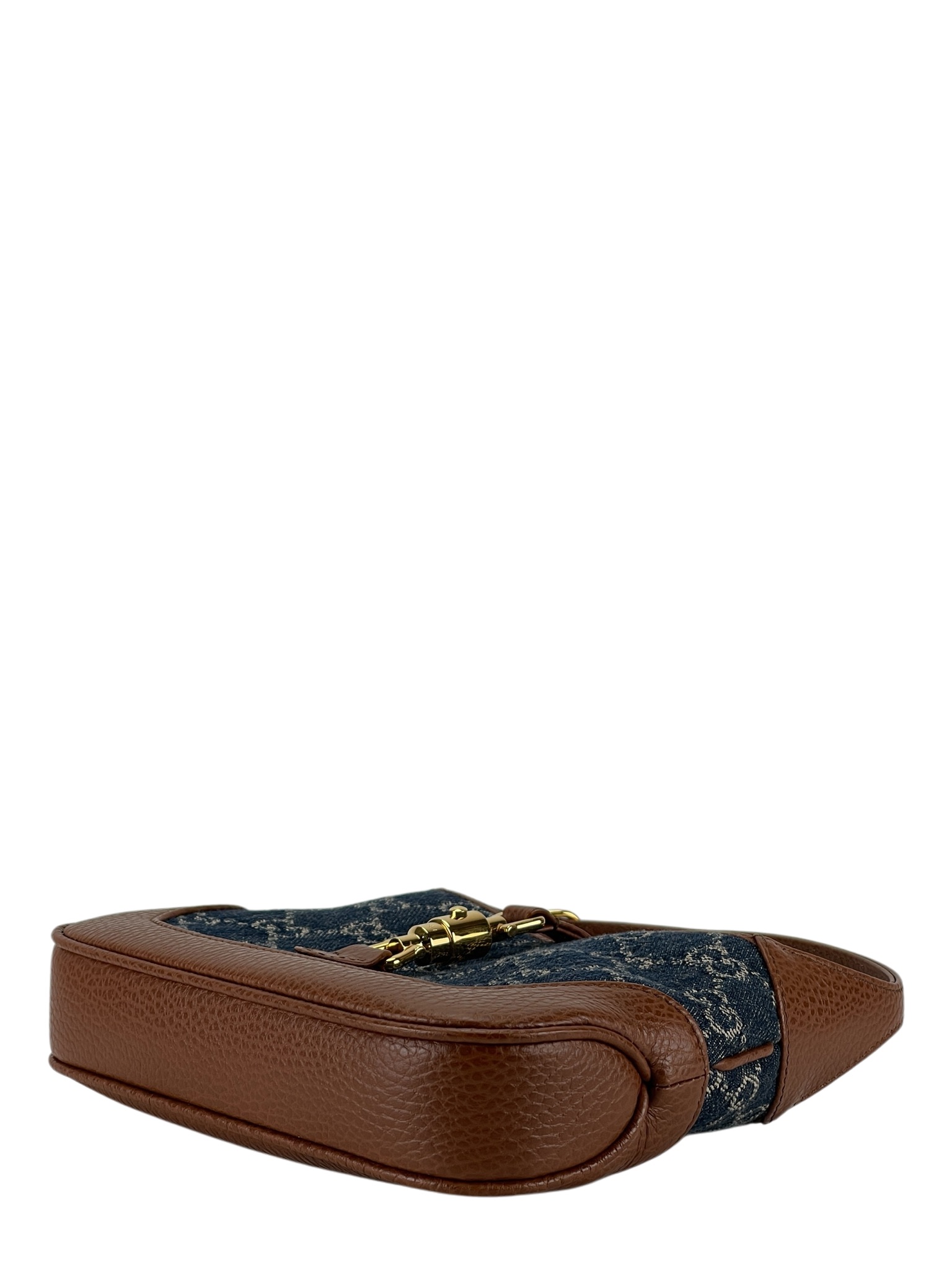 GUCCI - Denim Jackie 1961 leather Shoulder bag