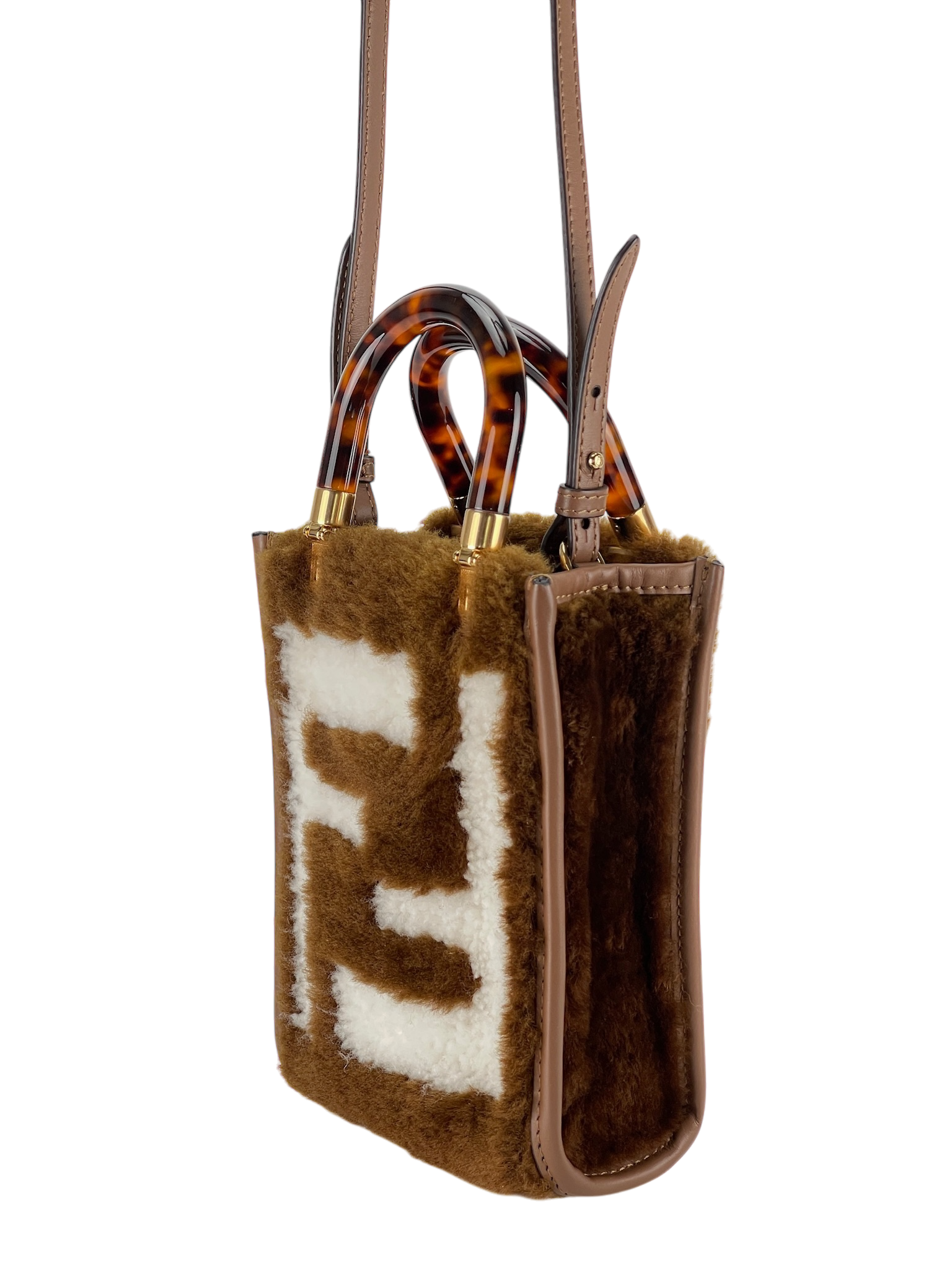 FENDI - Sunshine Logo Fur Mini Tote Bag