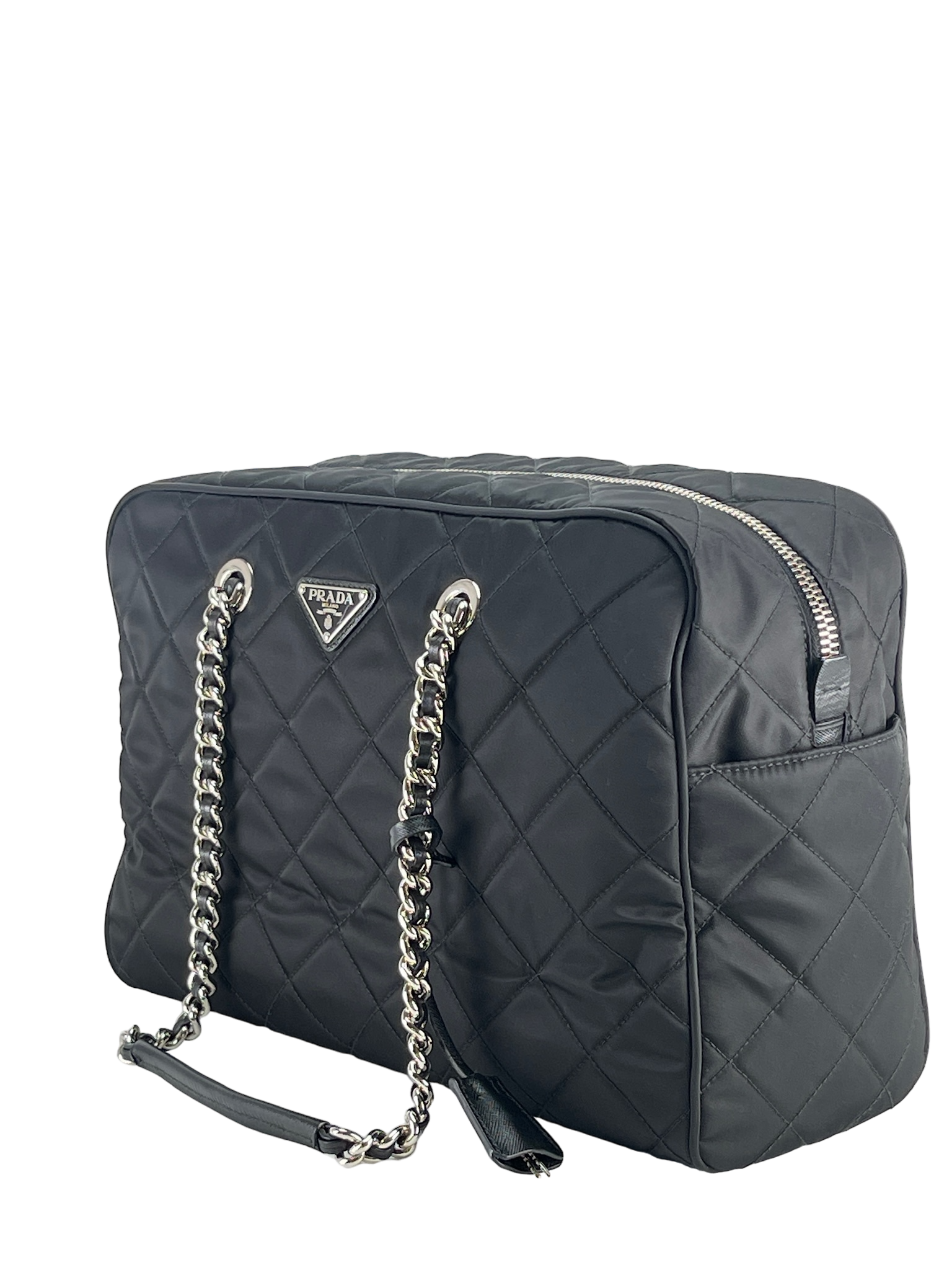 PRADA - Nylon Tessuto Impuntu Tote Bag