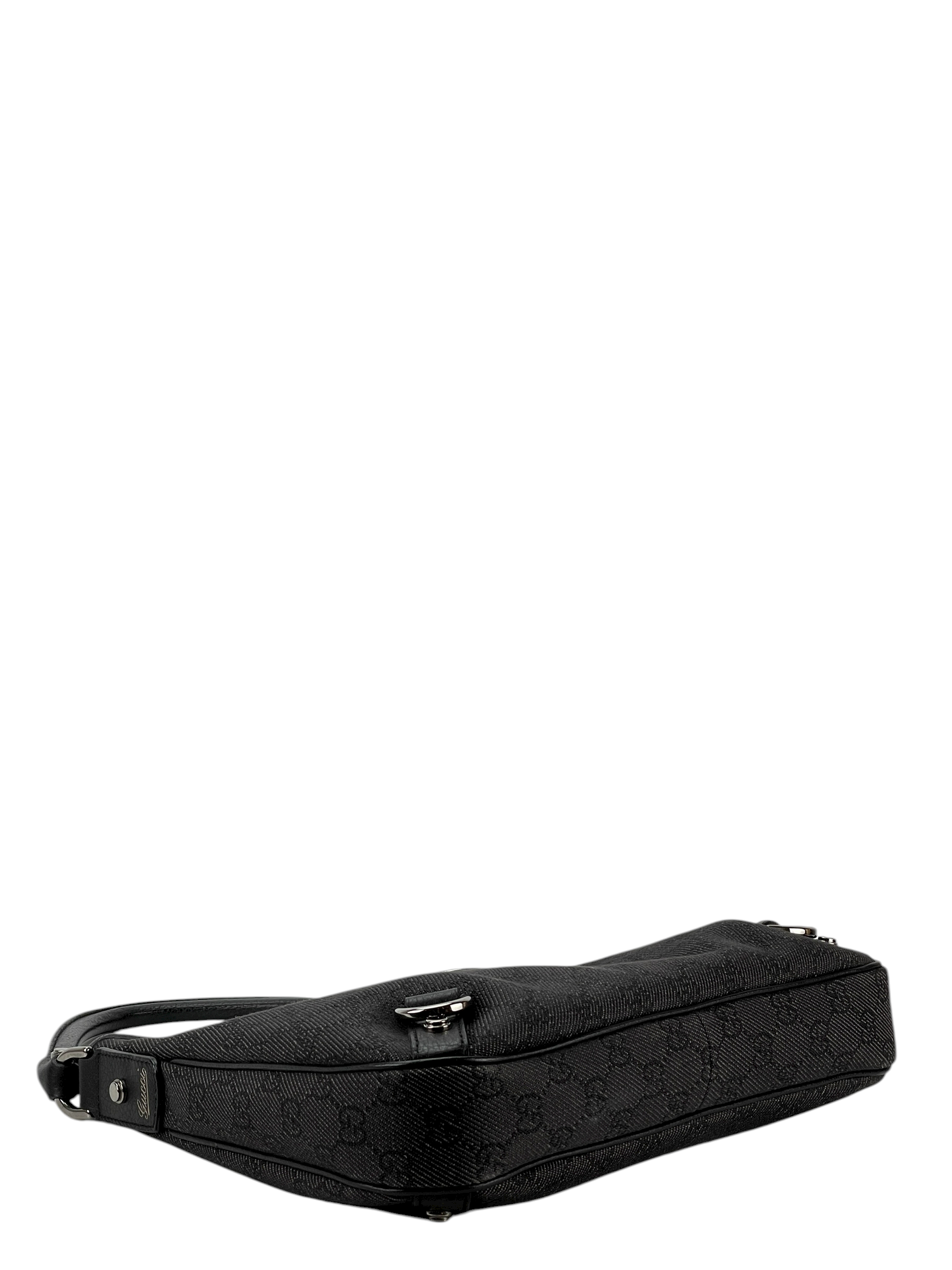 GUCCI - Black Ophidia Abbey Guccissima Semi Shoulder Bag