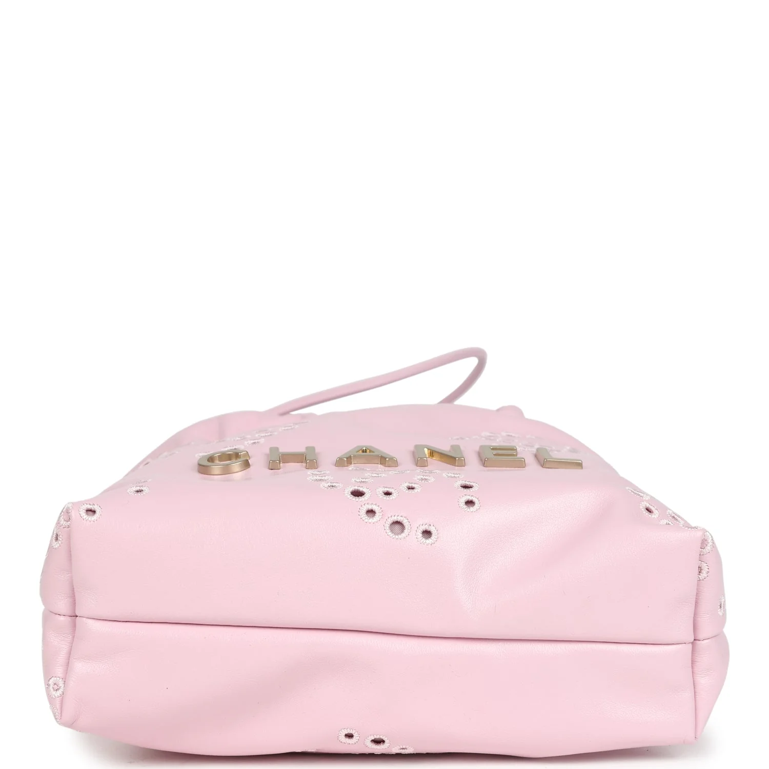 Chanel Mini 22 Bag Pink Shiny Calfskin Brushed Gold Hardware