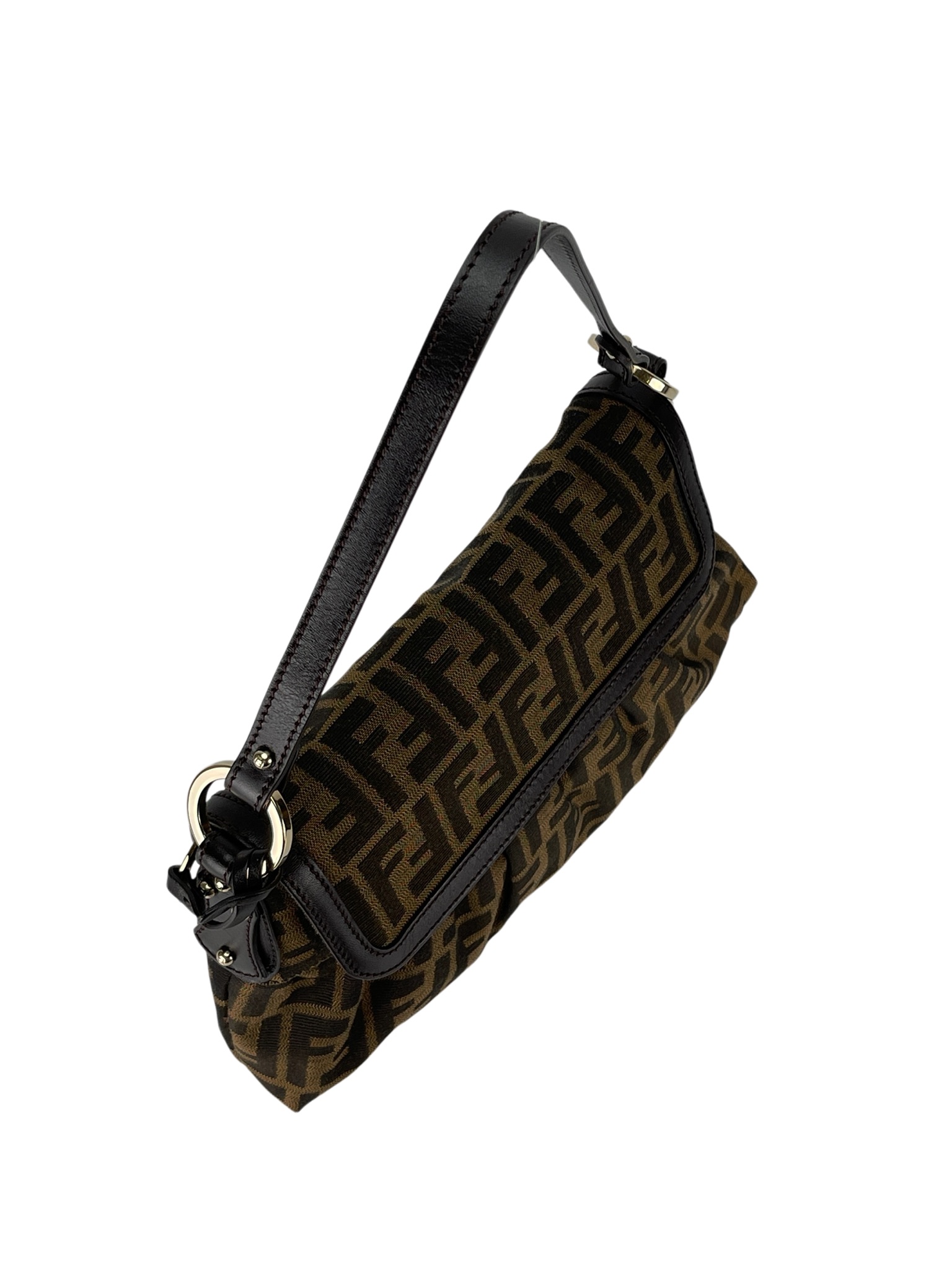 FENDI - Brown Canvas Zucca one-Shoulder Bag