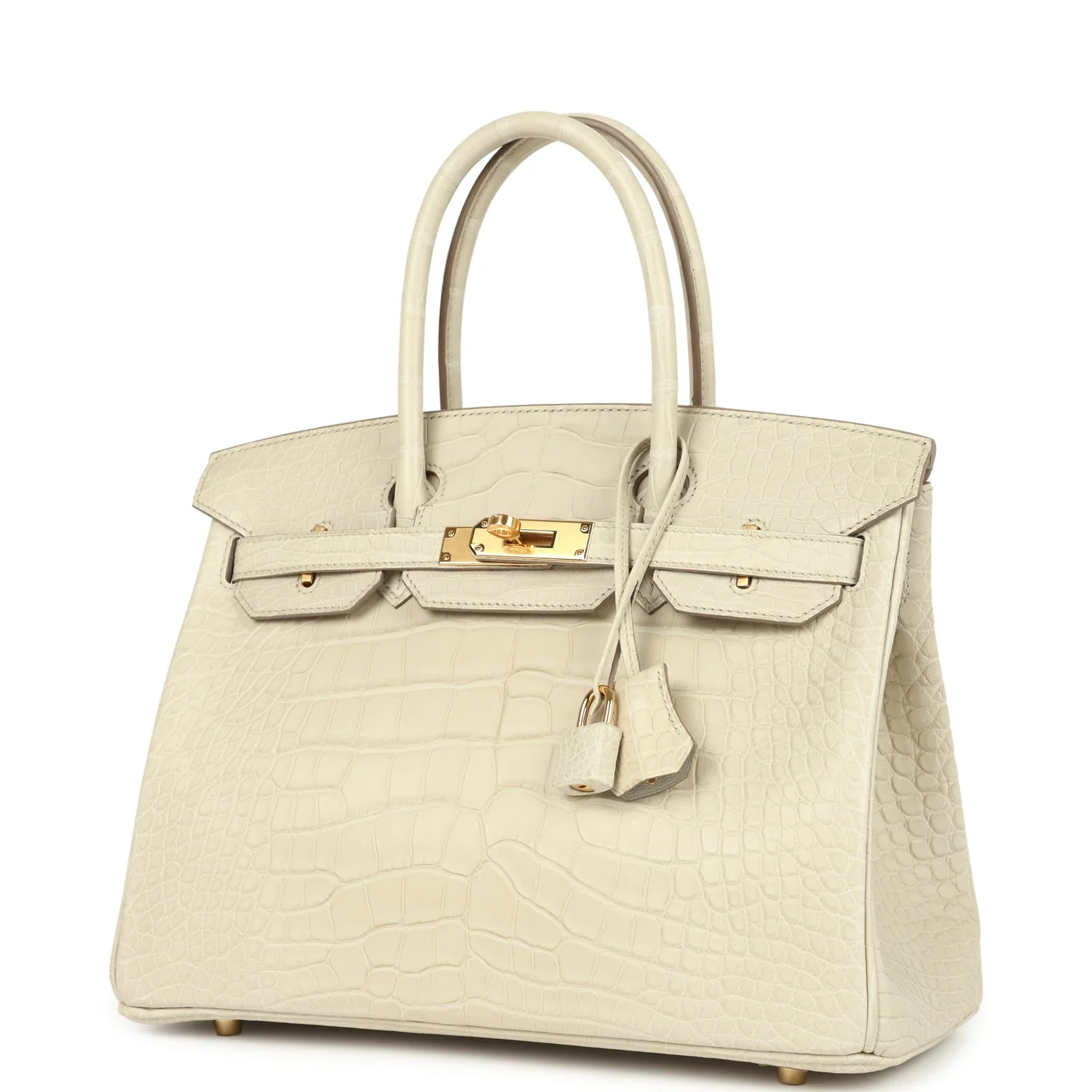 Hermes Birkin 30 Beton Matte Alligator Gold Hardware