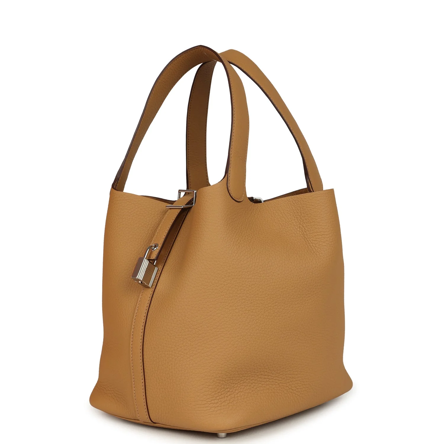 Hermes Picotin Lock 22 Biscuit Clemence Palladium Hardware