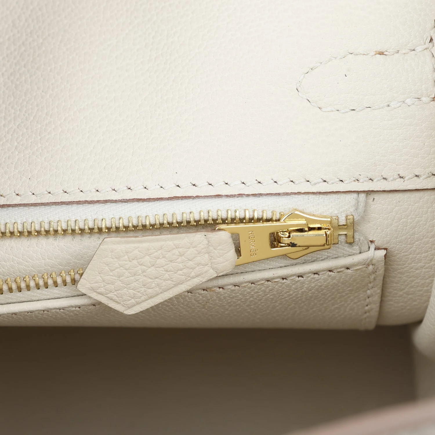 Hermes Birkin 25 Craie Togo Gold Hardware