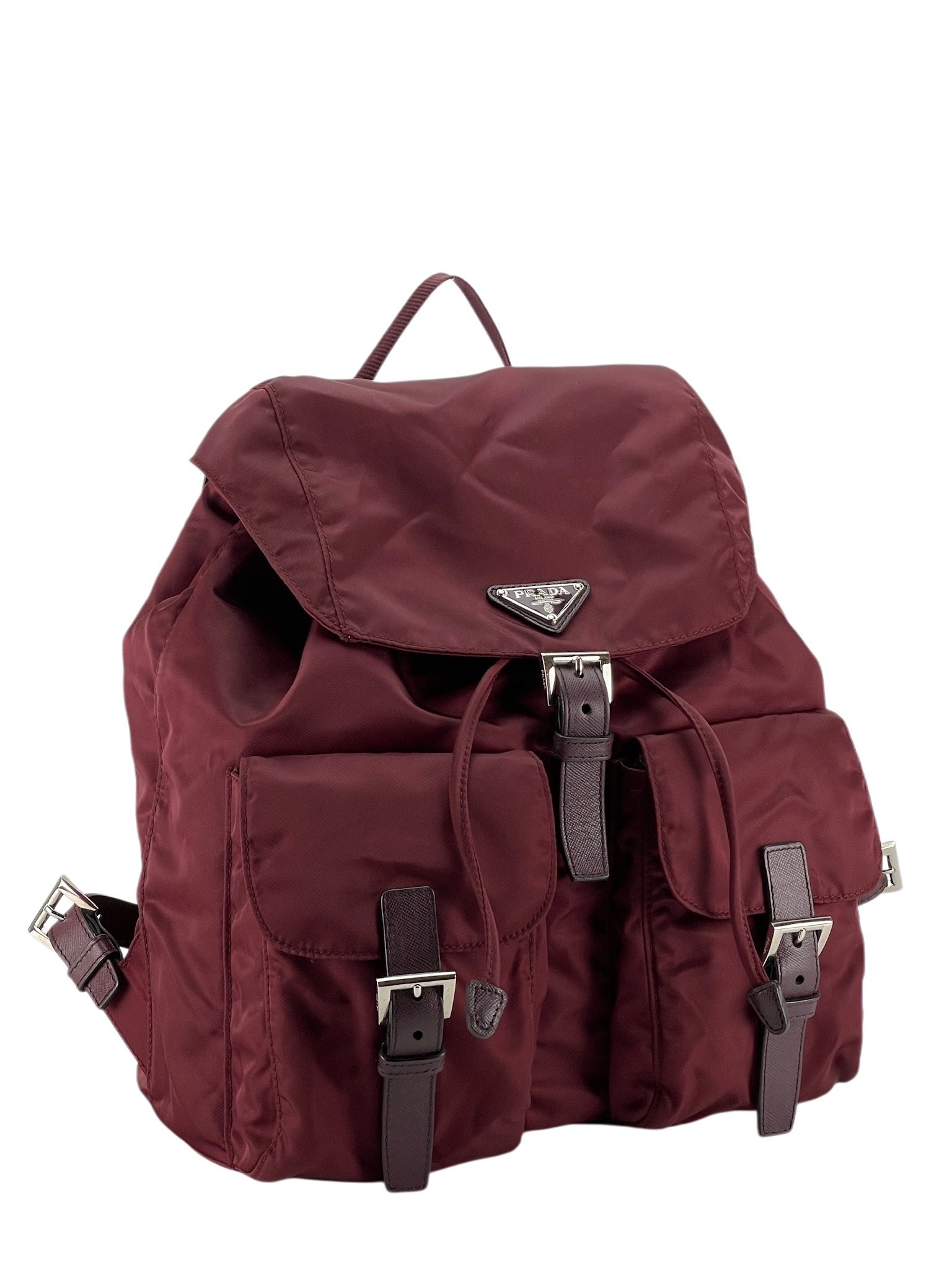 PRADA - Red Re-Nylon Backbag Medium