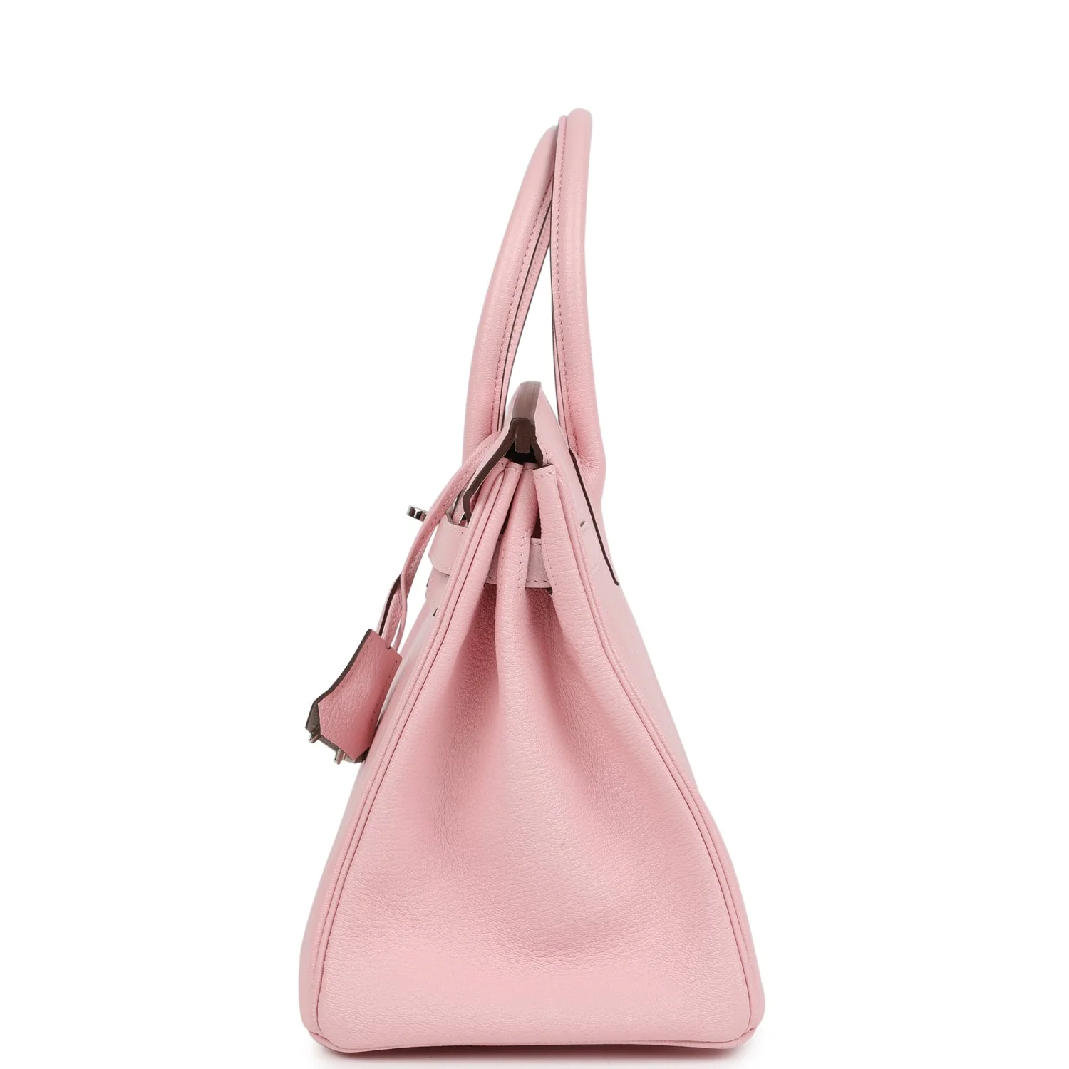 Pre-owned Hermes Special Order (HSS) Birkin 30 Rose Sakura Verso Chèvre Palladium Hardware