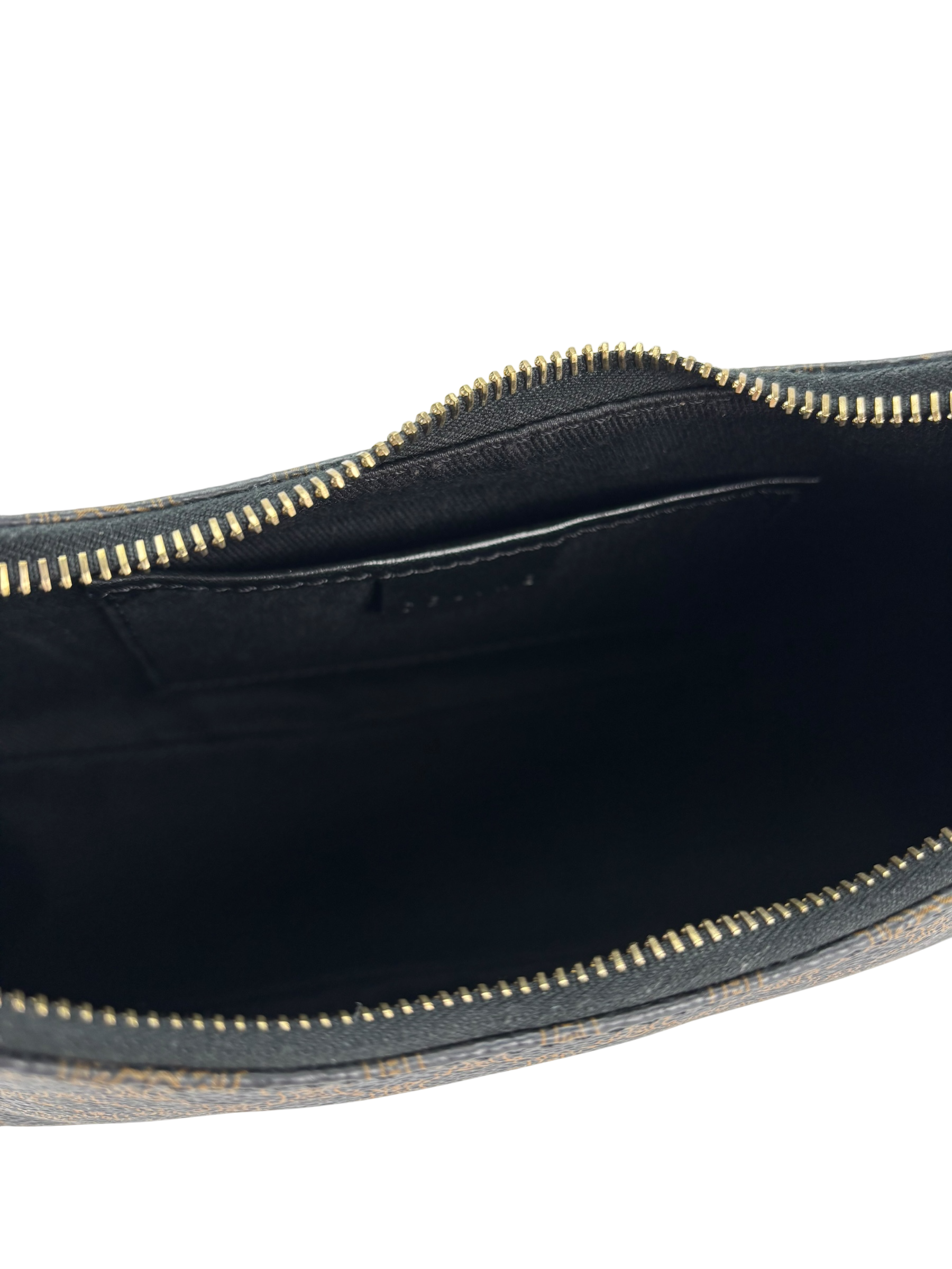 CELINE - Ava Bag In Triomphe Canvas and Calfskin Black