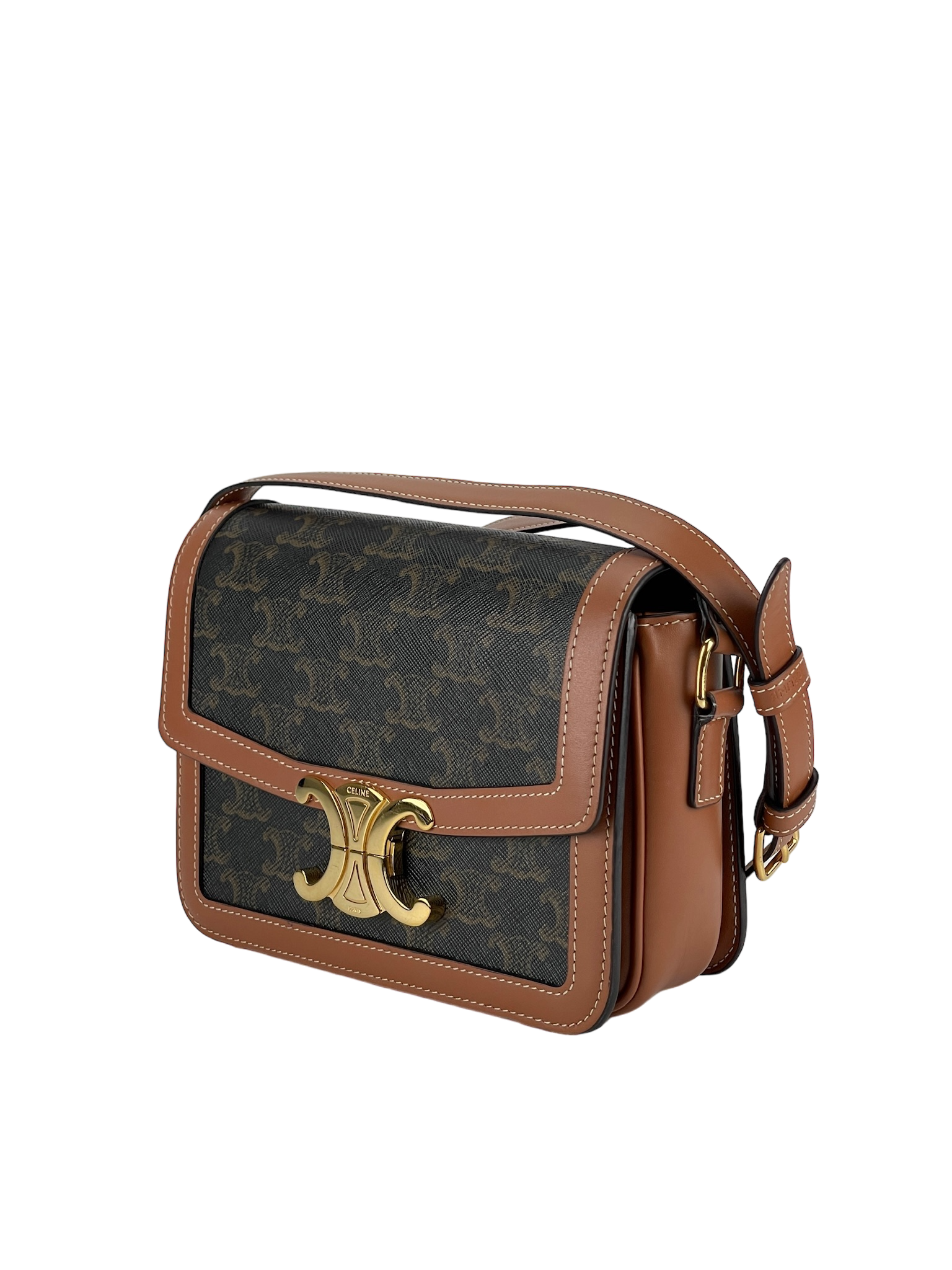 CELINE - Brown Triomphe Shoulder Bag