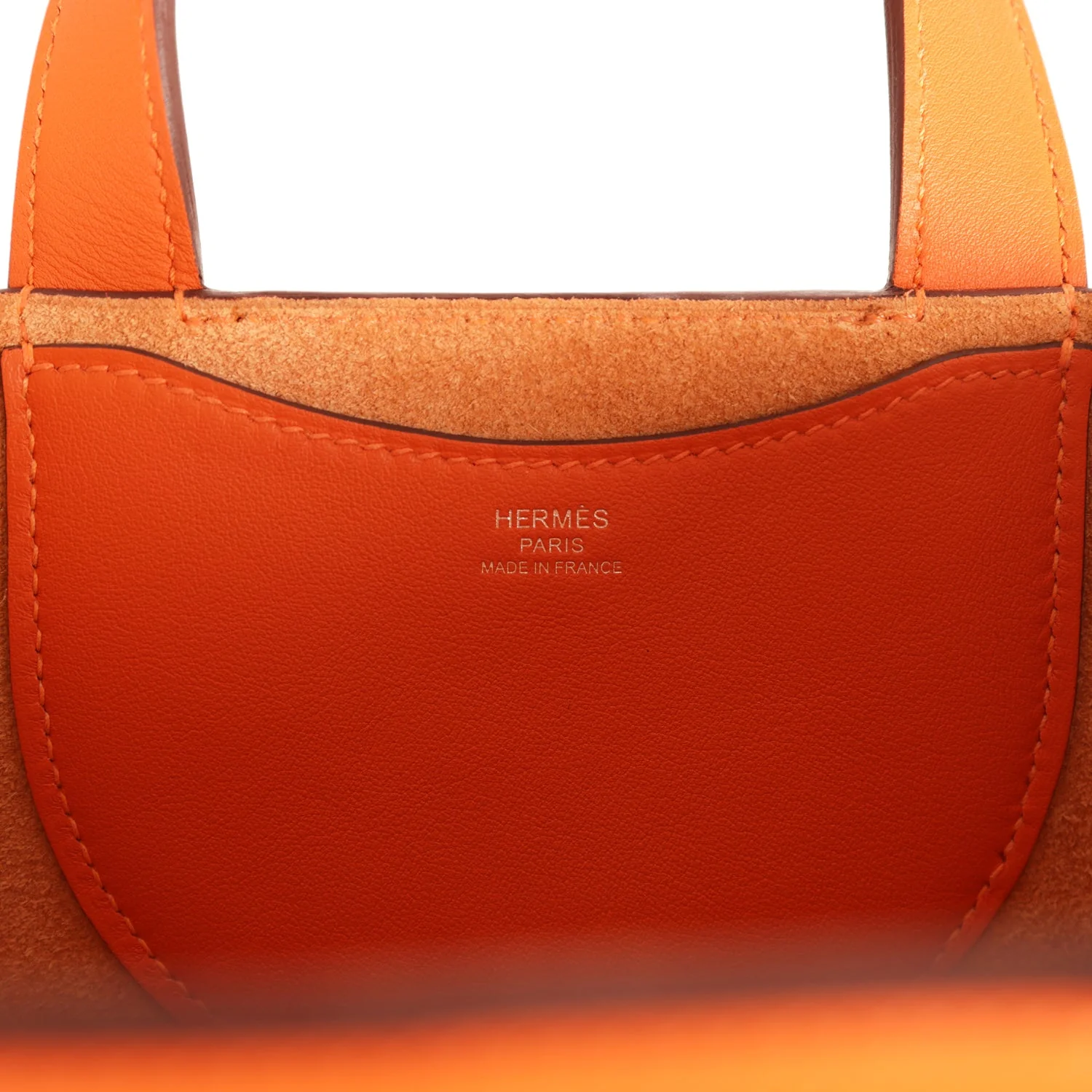 Hermes In-The-Loop 18 Orange Clemence and Swift Palladium Hardware